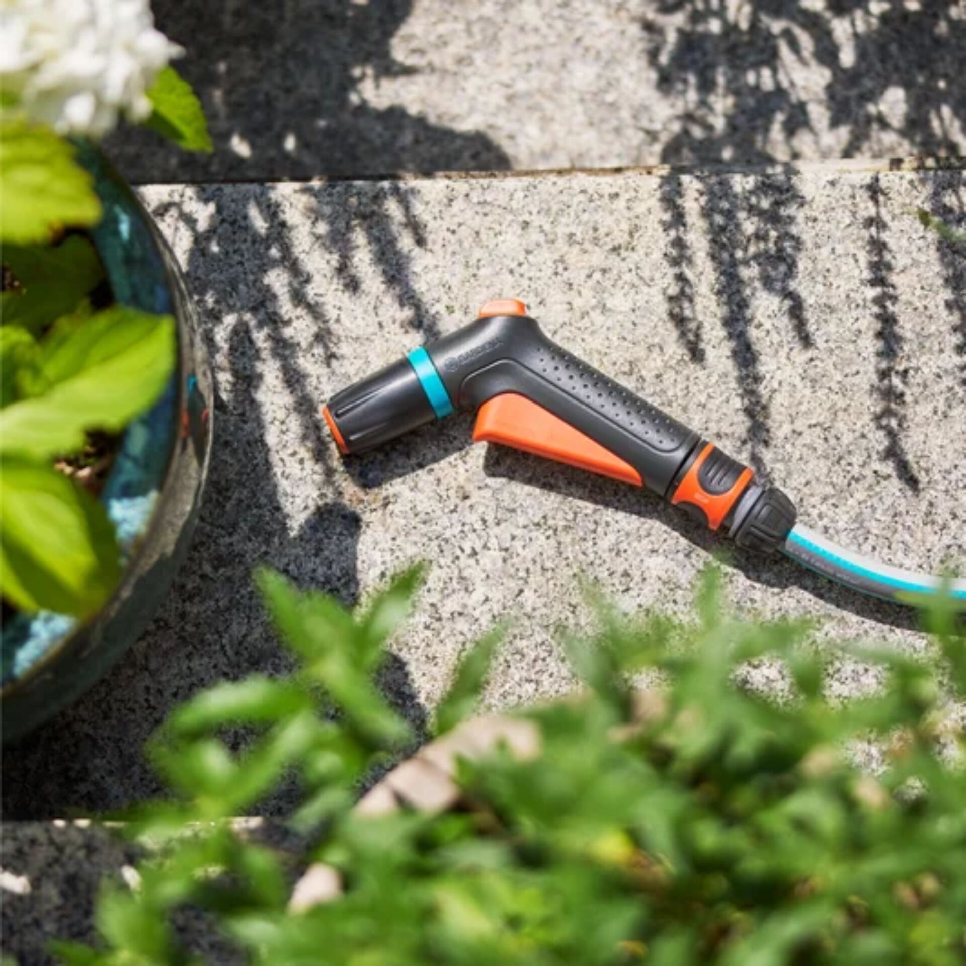 Gartenschlauchdüse, Gartenschlauch, Halterung, Gartenwerkzeug, Gartenbrause