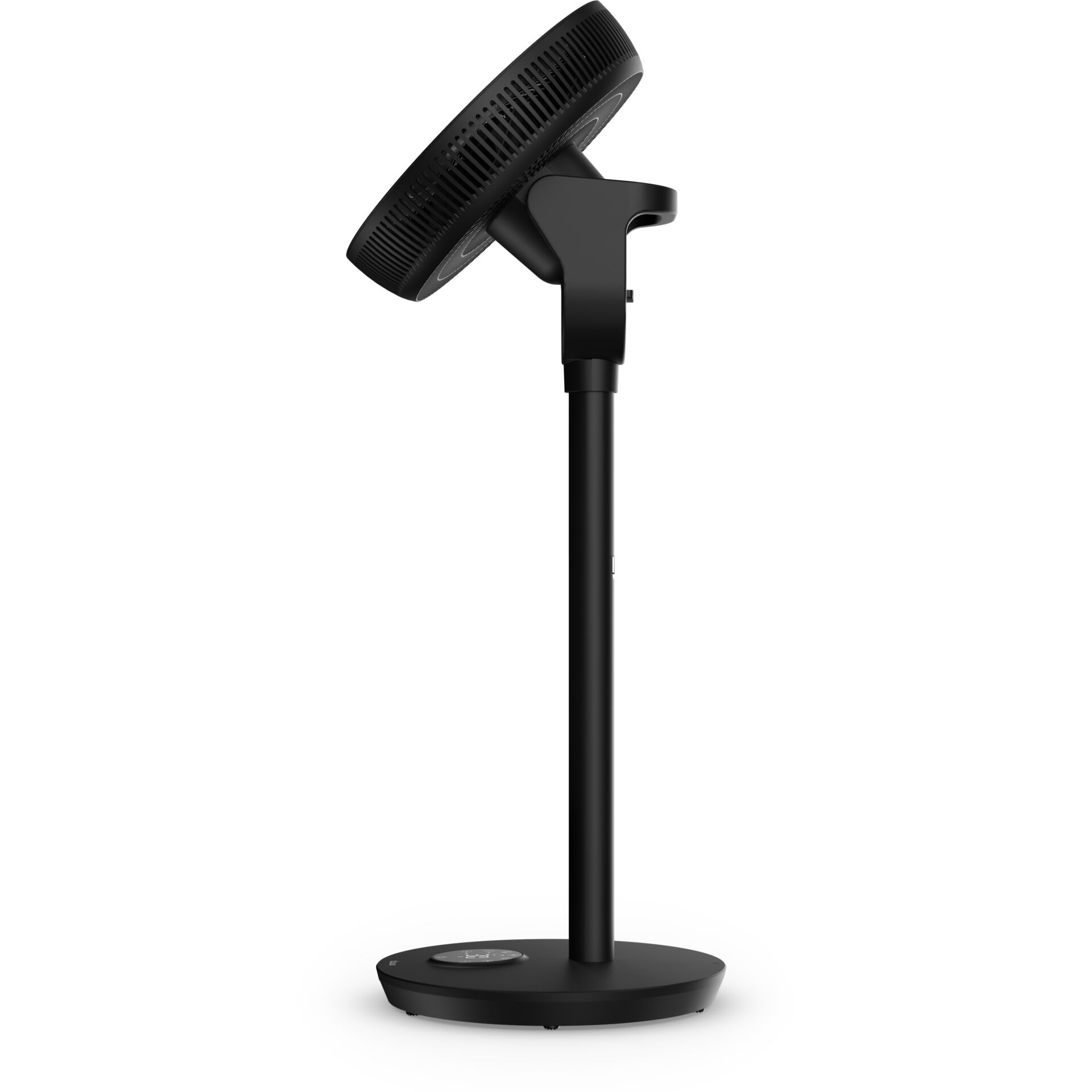 Schreibtischventilator, Stativventilator, drehbar, schwarz, Stromversorgung über Basis