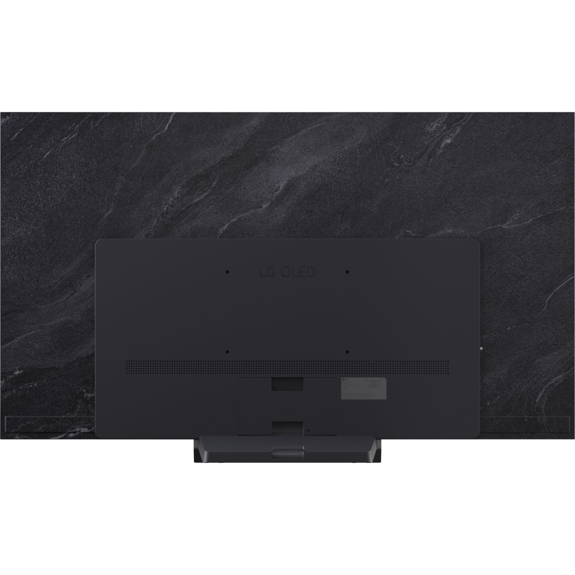 Monitor, Rückseite, Schwarzer Bildschirm, Standfuß, Verschluss/Port