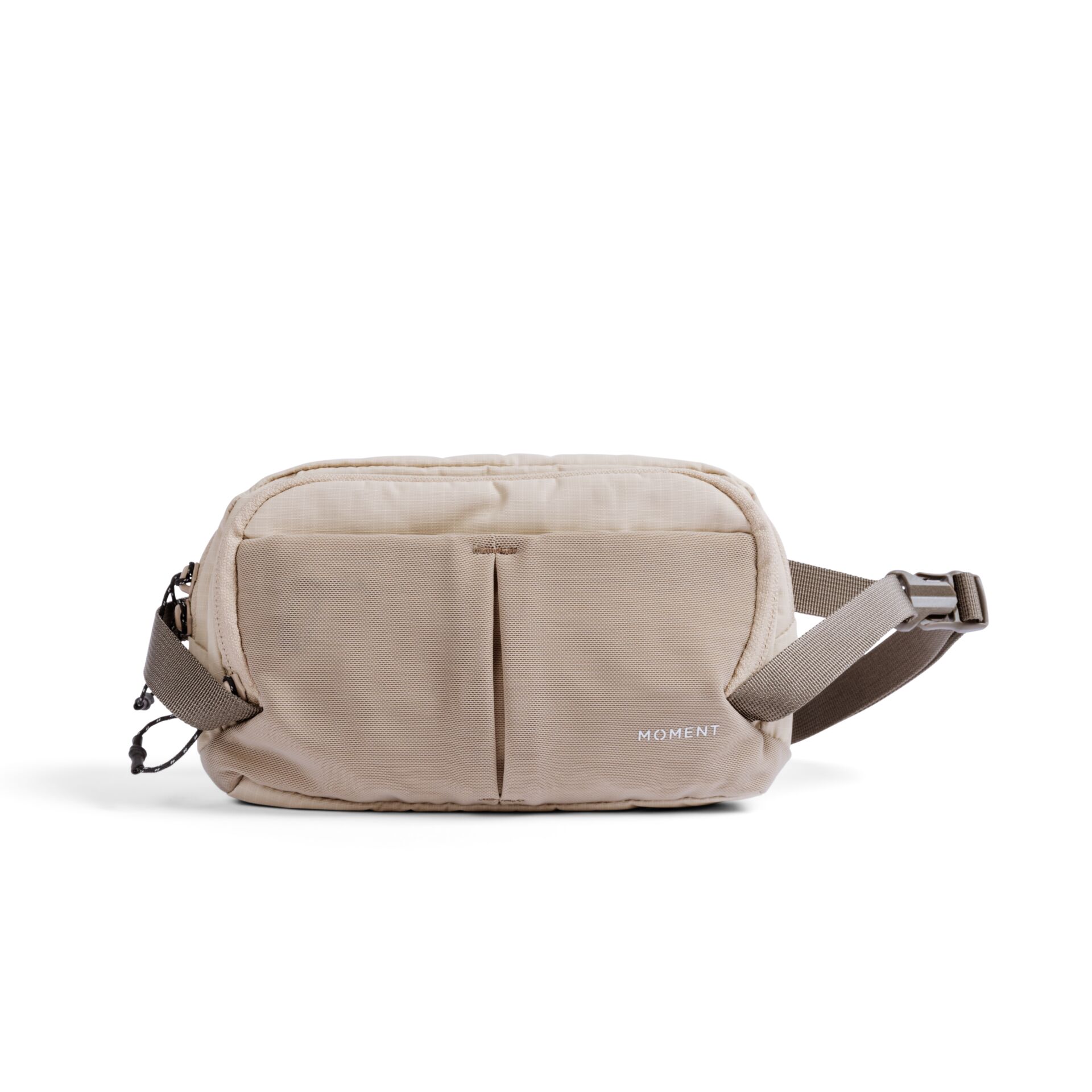 Gürteltasche, Beige, Nylongewebe, Spass, Hauptfach, Fronttasche