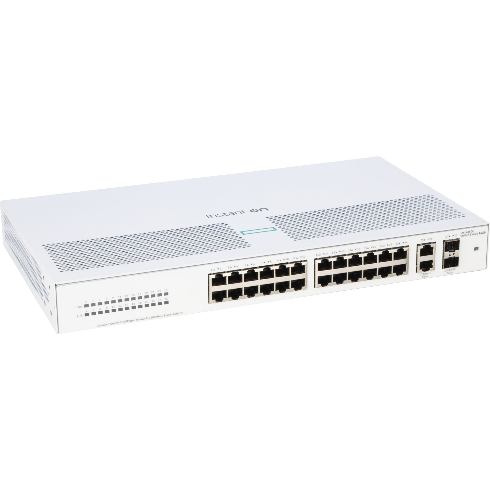 HPE Networking Instant On  1430 Switch 26p Gigabit 2p SFP