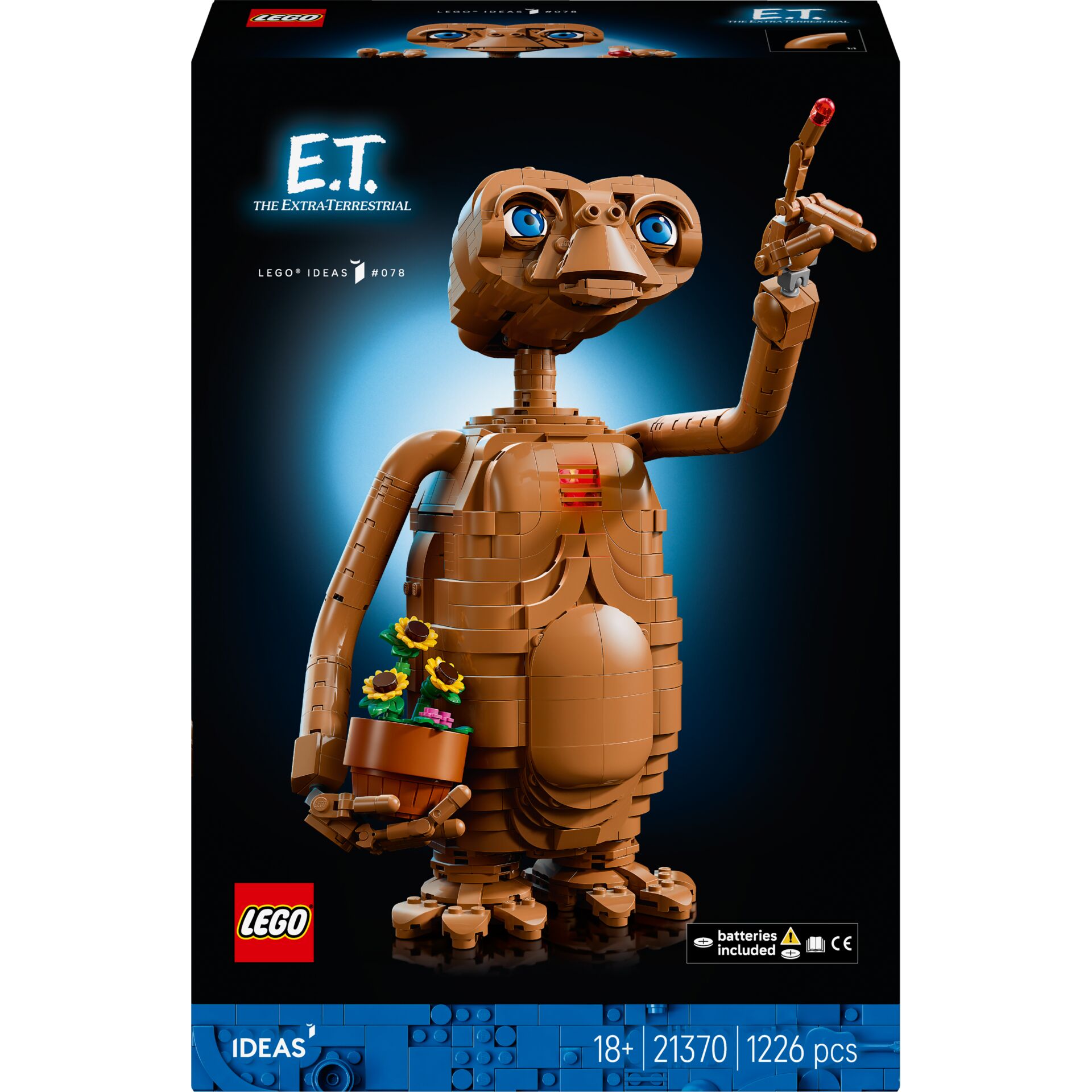 LEGO, E.T., Figur, Braun, Set Deckel