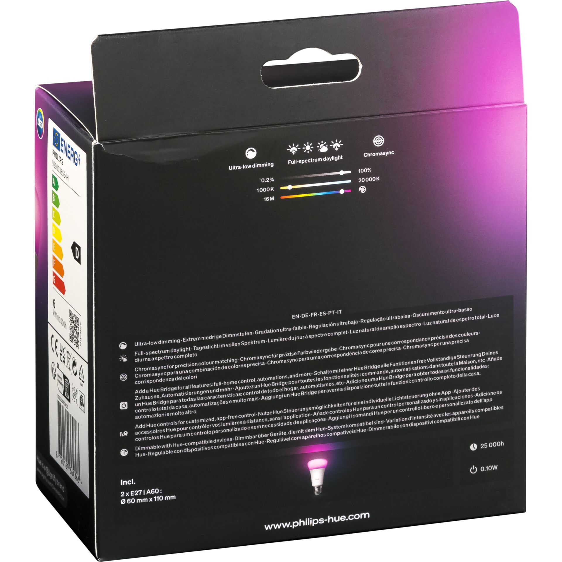 LED-Birne, Hue Light, Smart-Glühbirne, Dimmbar, Farbwechsel, Hue灯泡, LED灯泡, 颜色变化, 调光, 智能家居