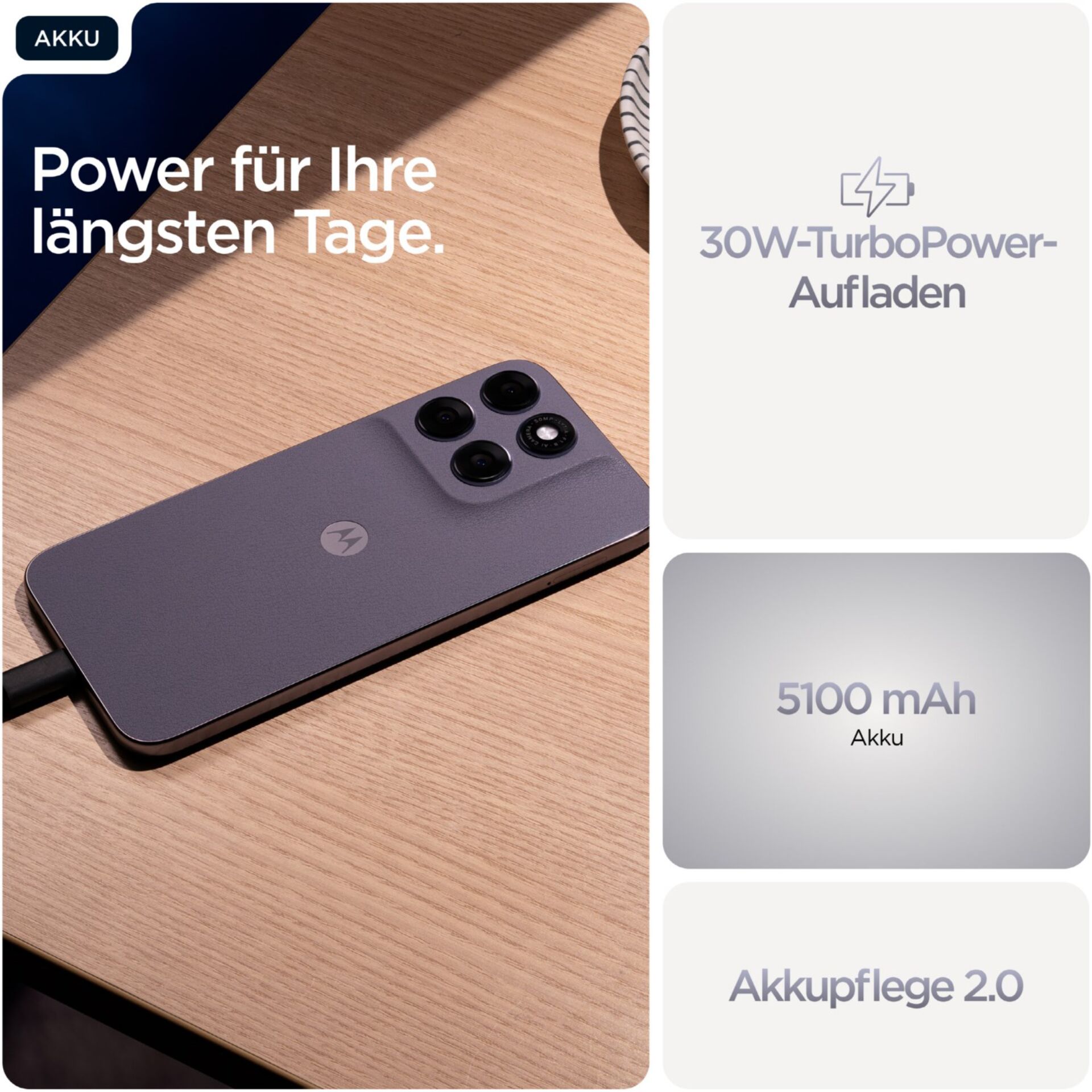 Smartphone, Quad-Kamera, Drahtlos USB-C, Mattes Finish, Powerbank-ähnlich