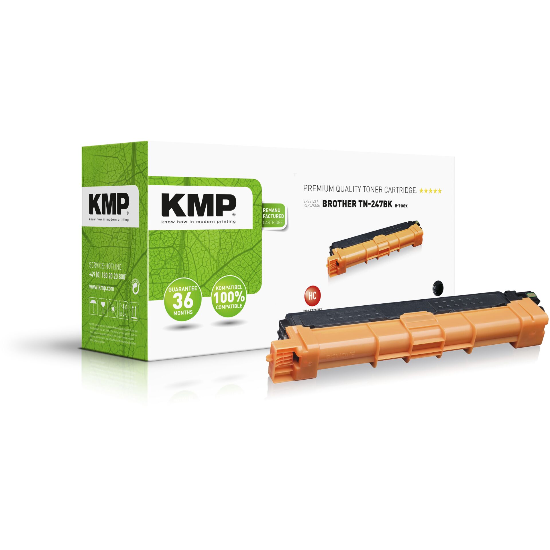 KMP B-T109X Toner schwarz  kompatibel mit Brother TN-247 BK