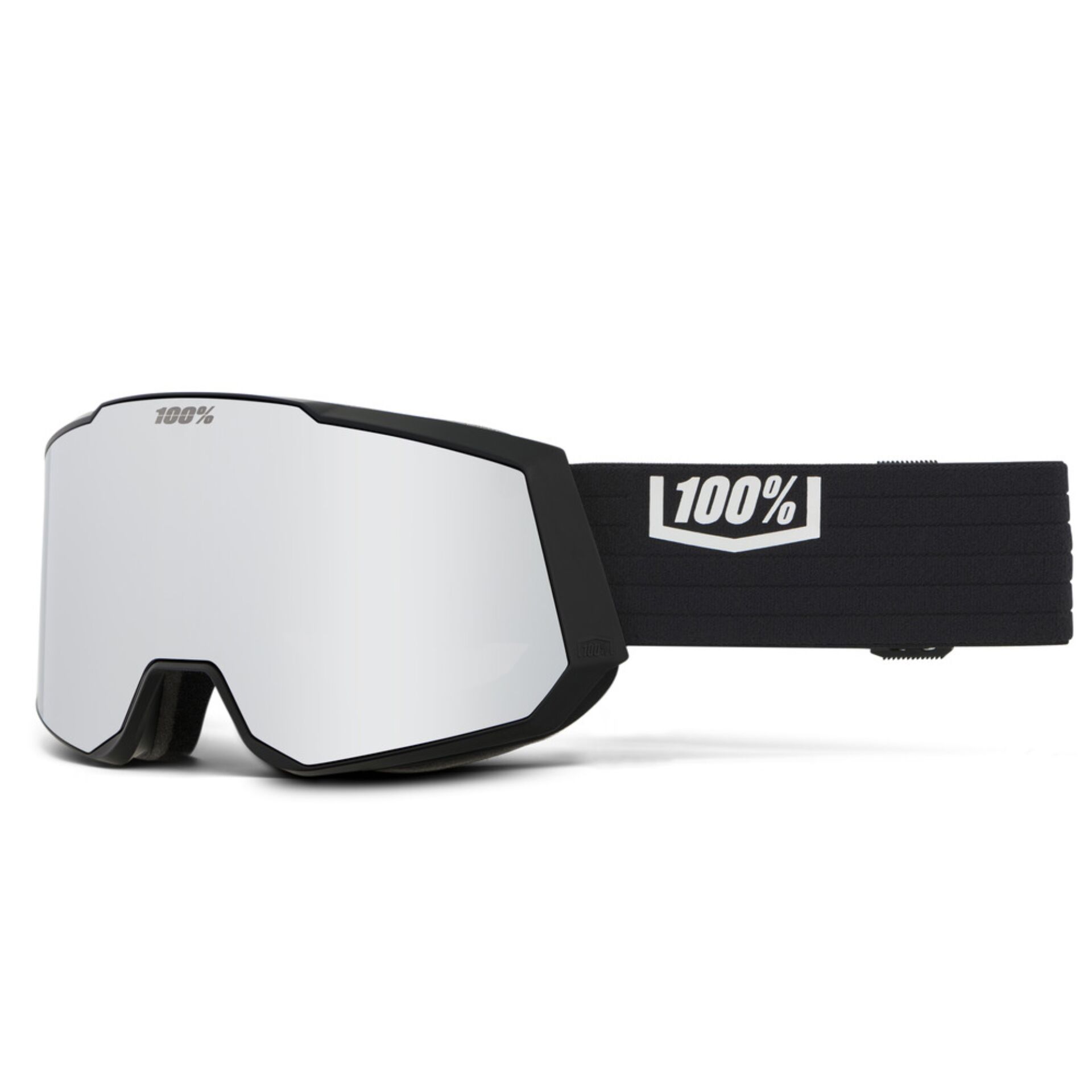 100percent SNOW - SNOWCRAFT XL  Black HiPER Silver Mirror