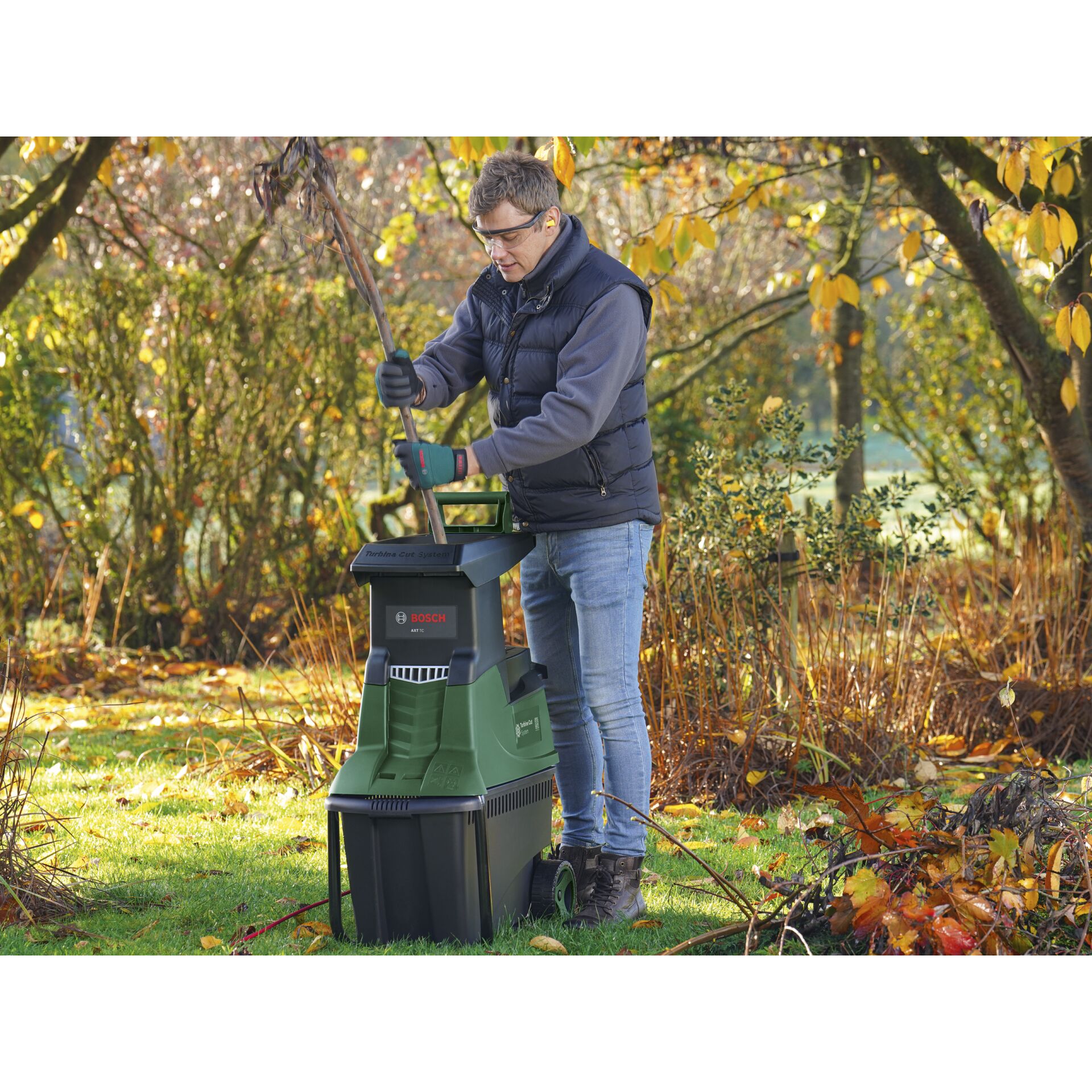 Gras, Rasen, Handschuh, Gerät, Person