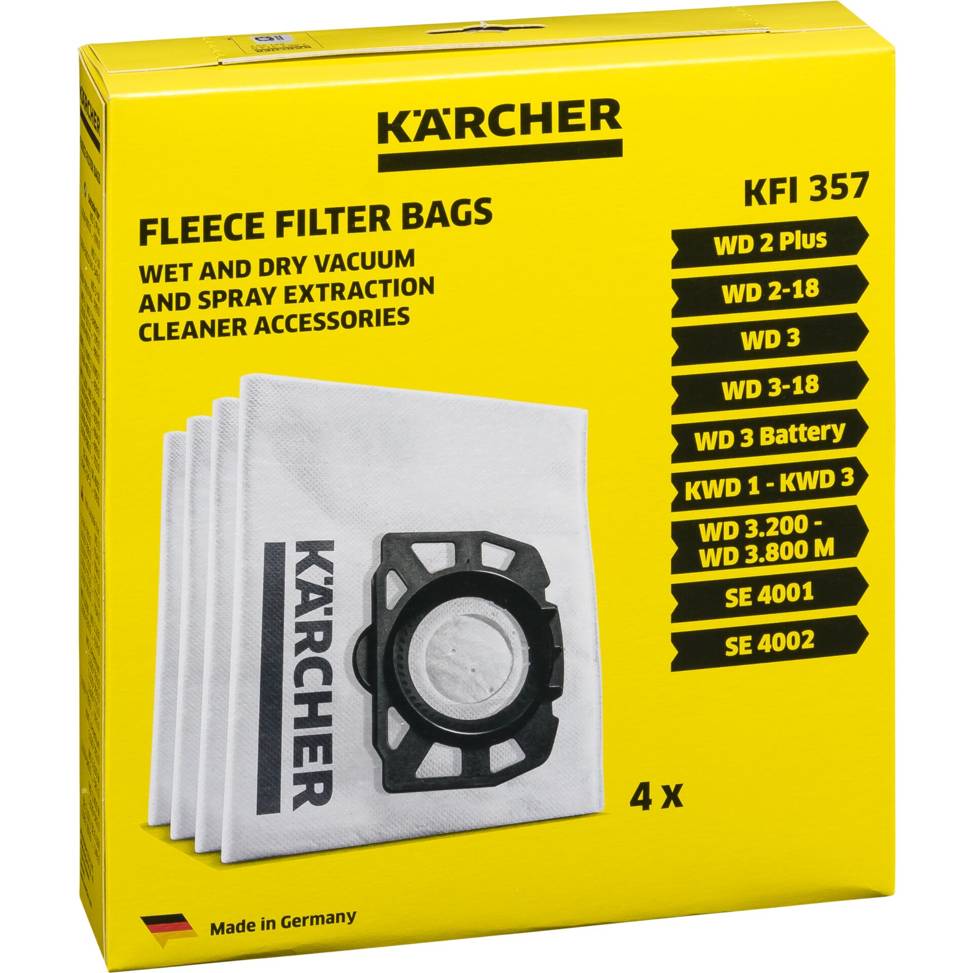 Kärcher Filterbeutel  Vlies WD 2 Plus/3 4ST
