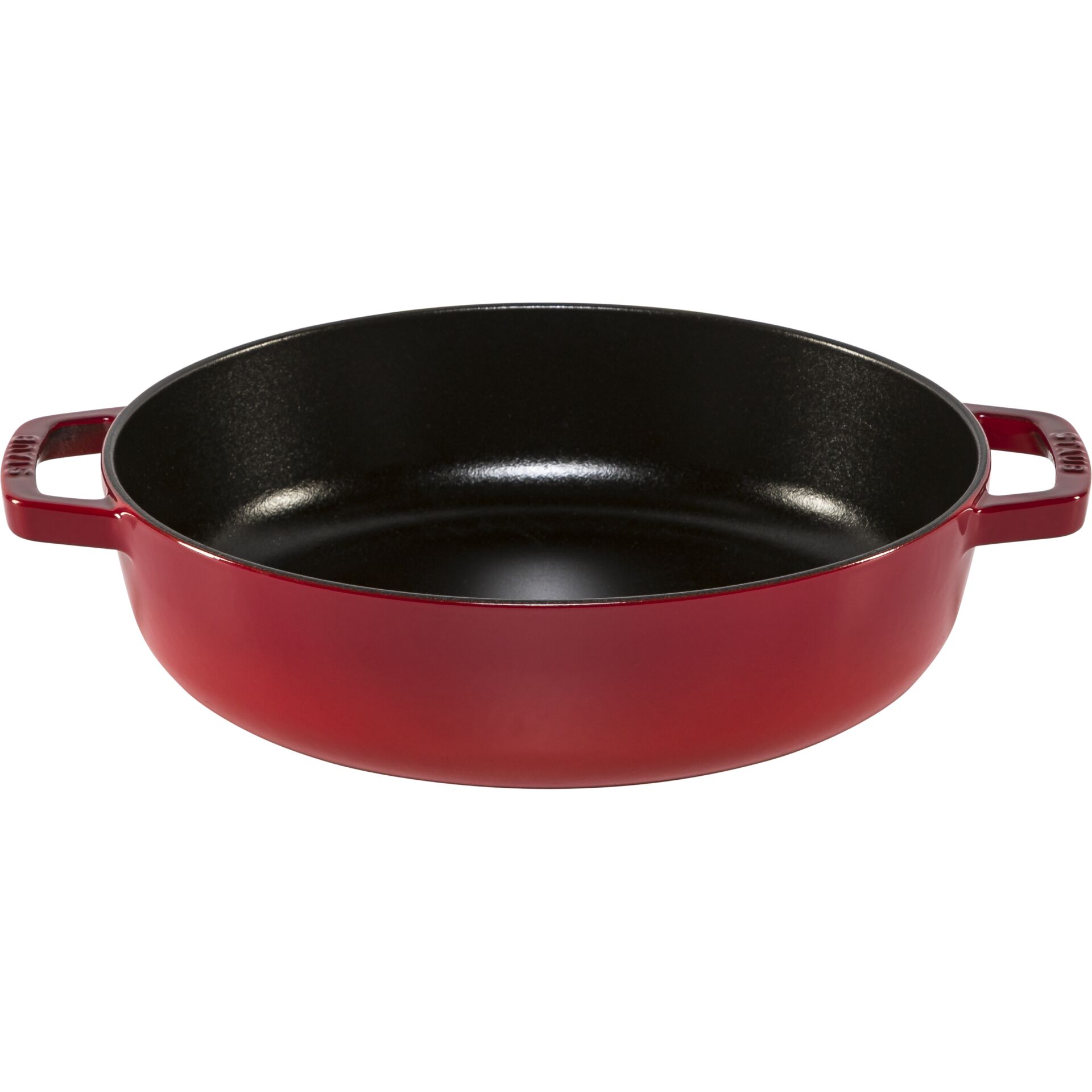 Bräter, Pfanne, Gusseisen, rot, Hitzebeständig