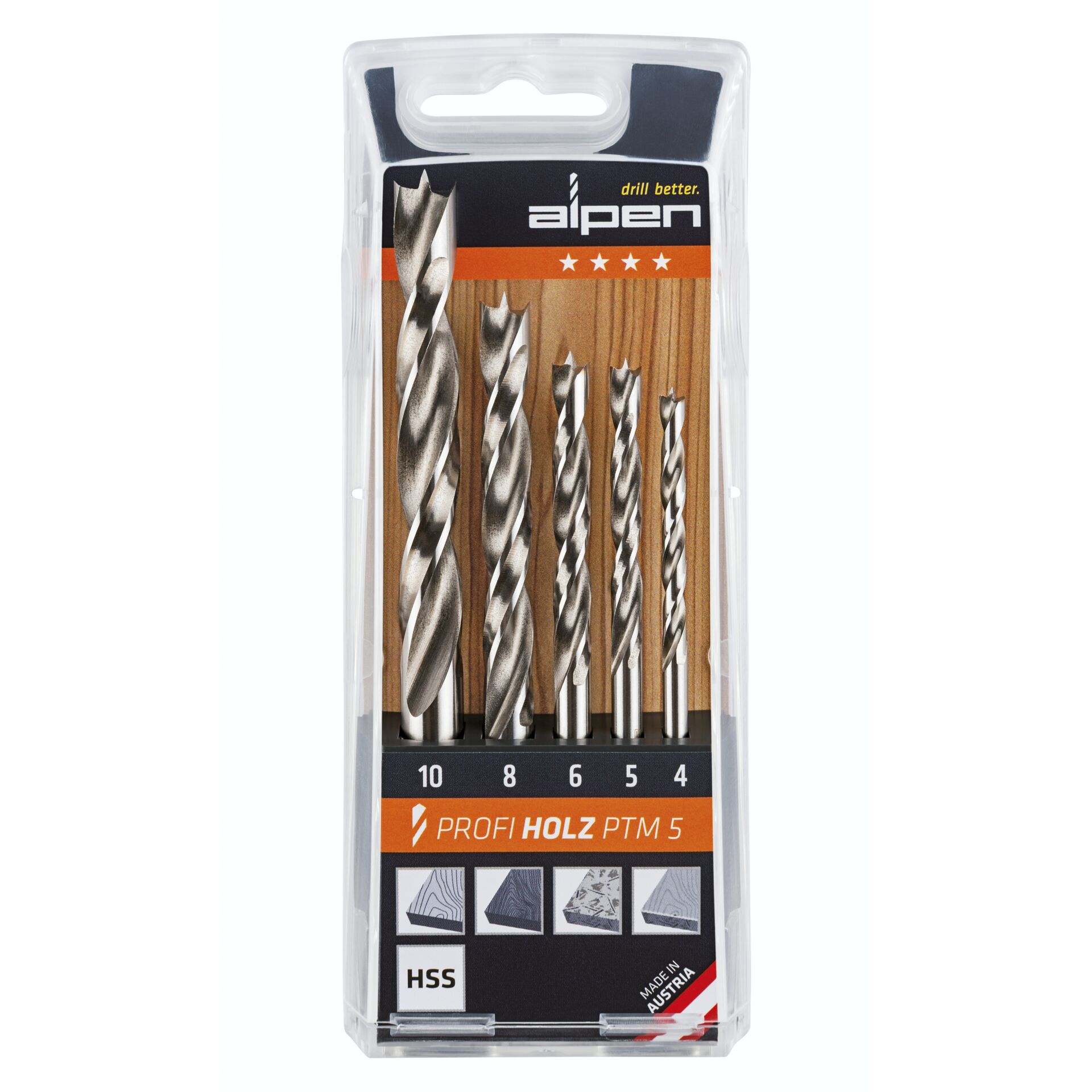 Alpen PTM 5 Profi Holz 4-5-6-8-  10