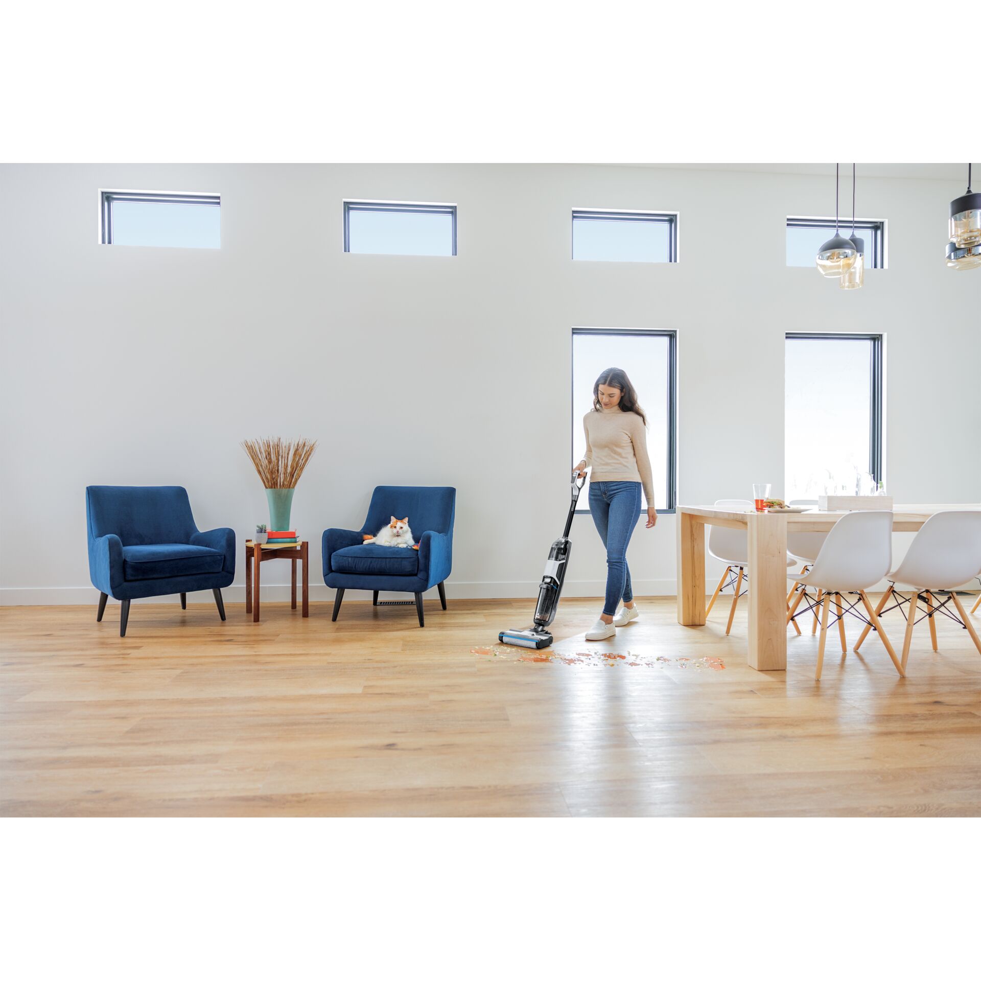 Innenarchitektur, Fußboden, Bodenbeläge, Reinigen, E-Scooter