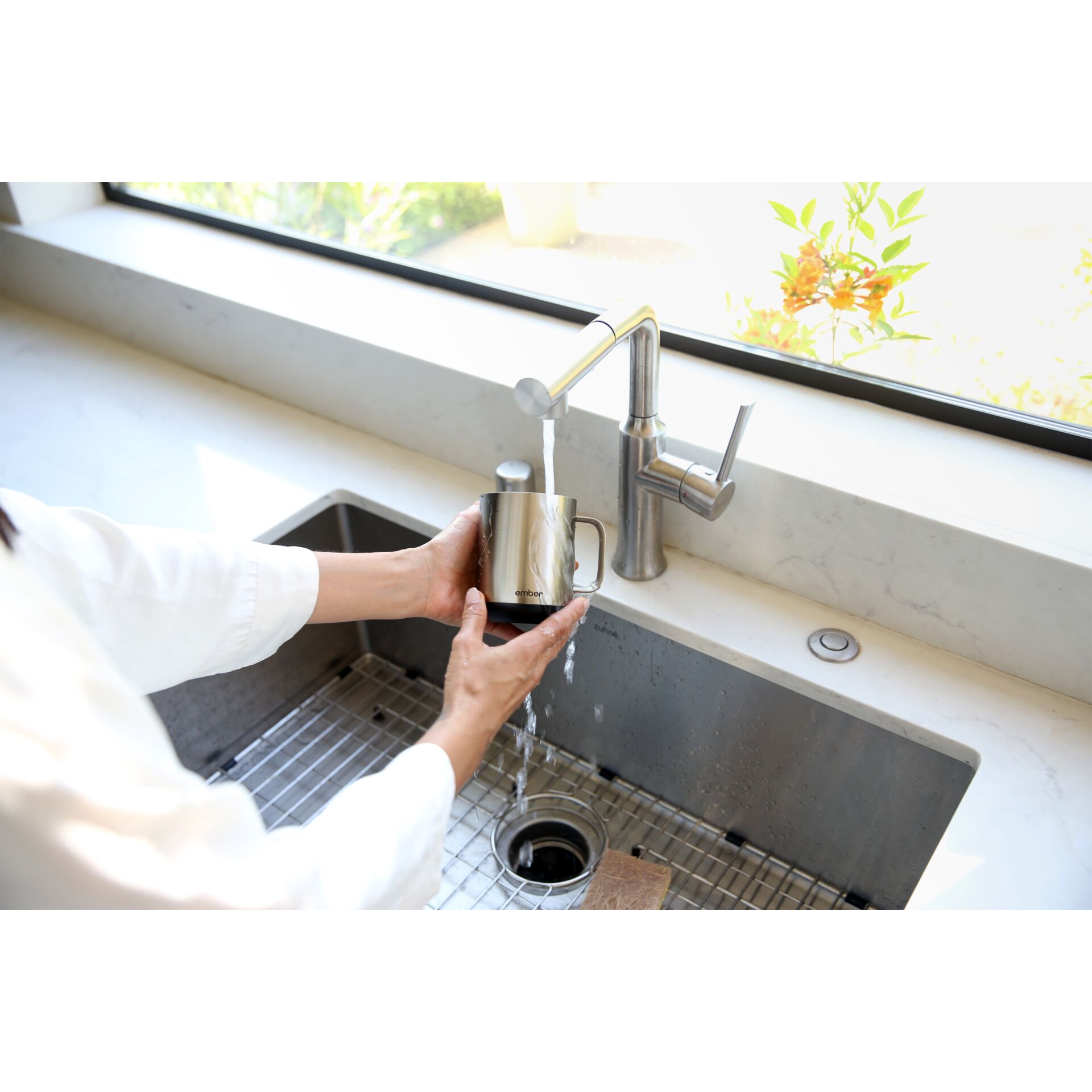 Hand, Person, Sinken, Waschbeckenhahn, Mann