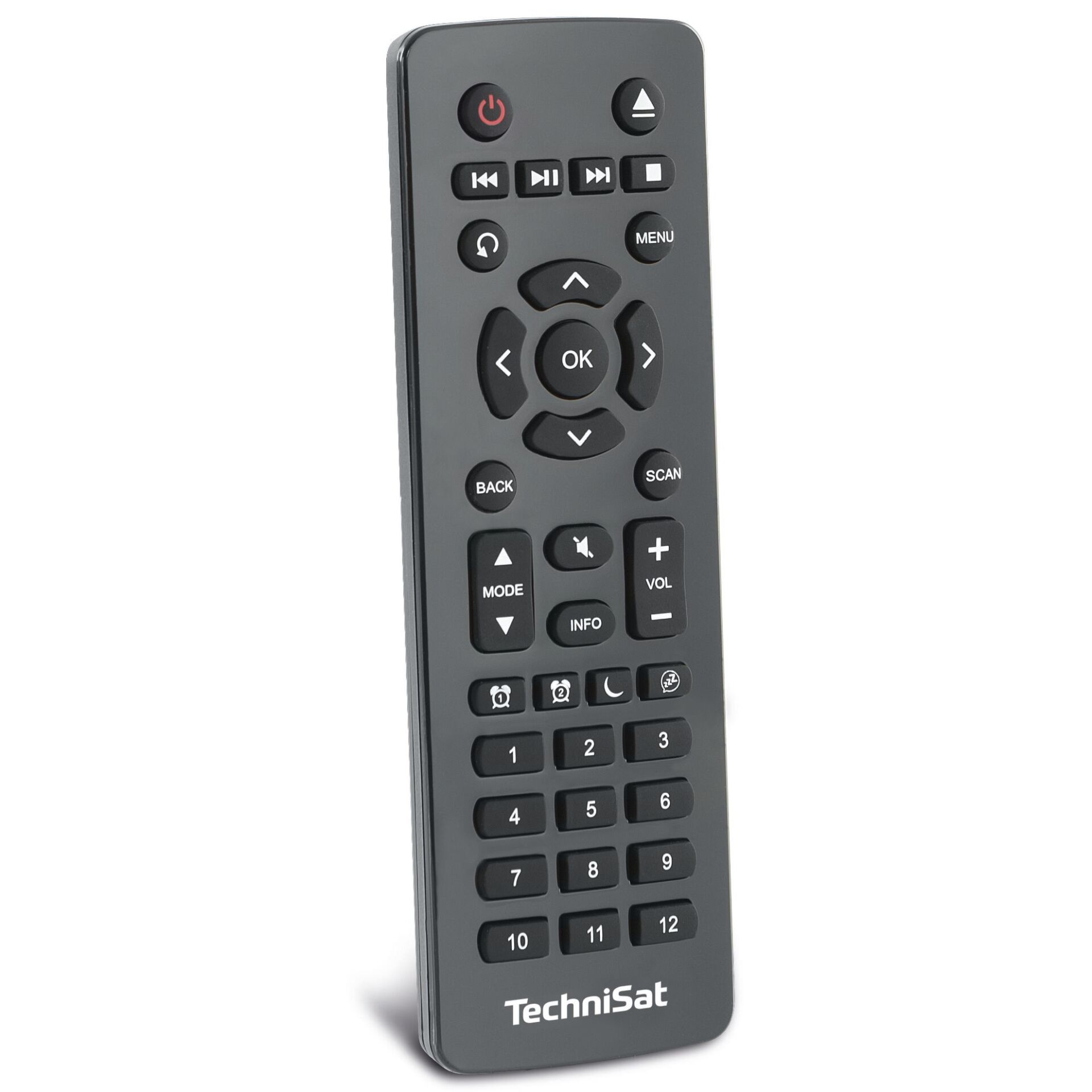 Fernbedienung, Technisat, TV Fernbedienung, Infrarot, Grau