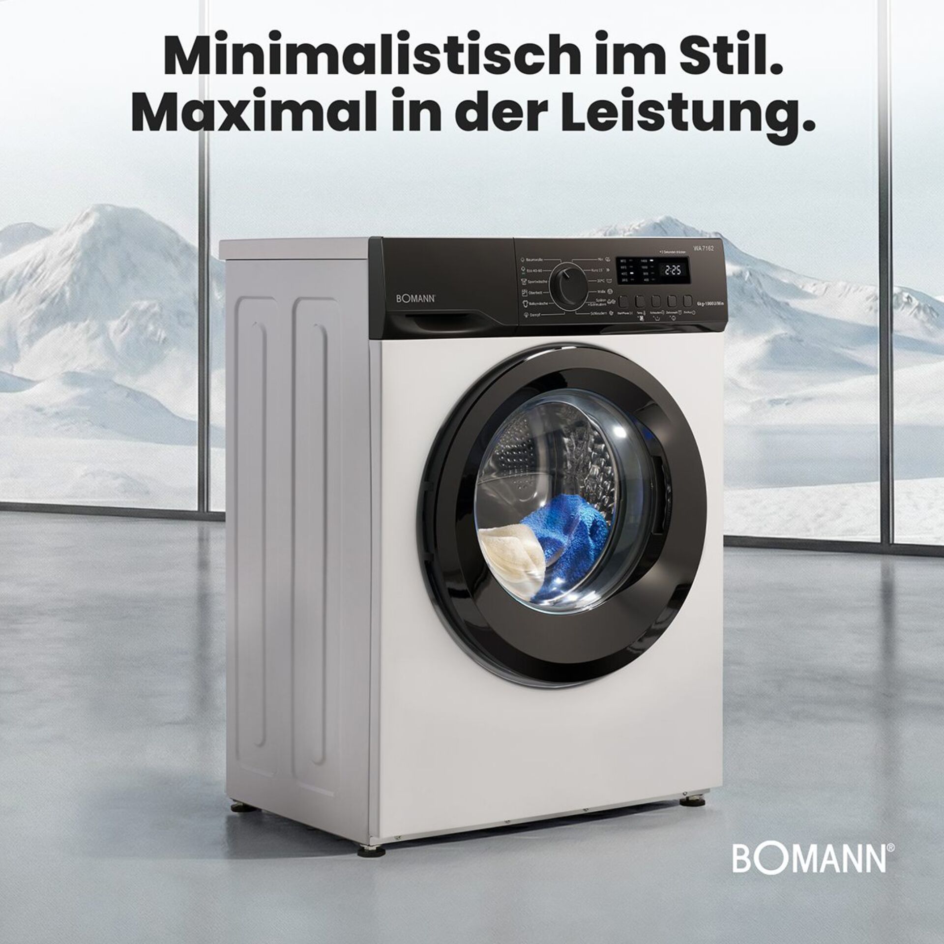 Waschtrockner, Waschmaschine, Frontlader, Schwarz, Grau