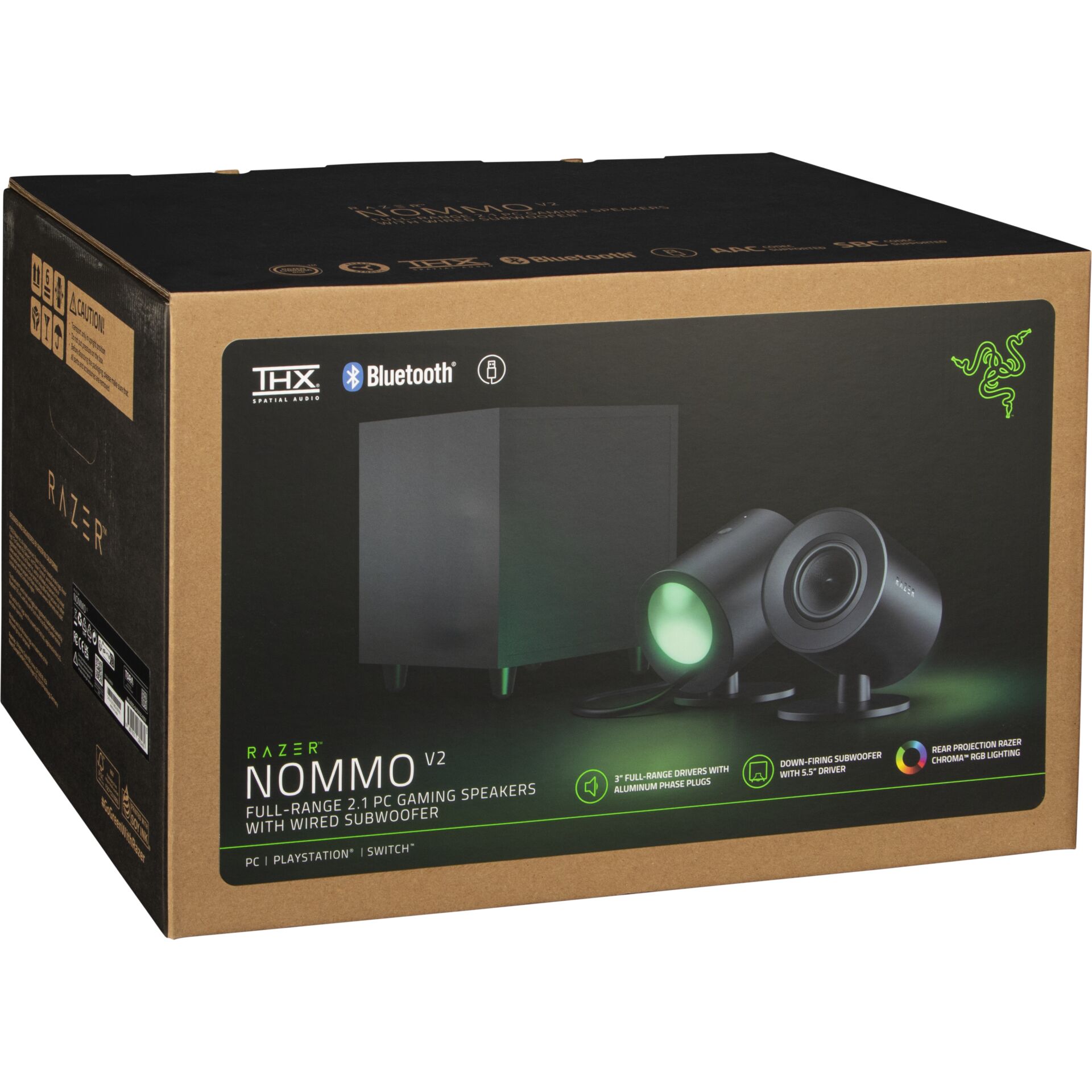 2.1, Gaming-Lautsprecher, Subwoofer, nein, RGB-Beleuchtung