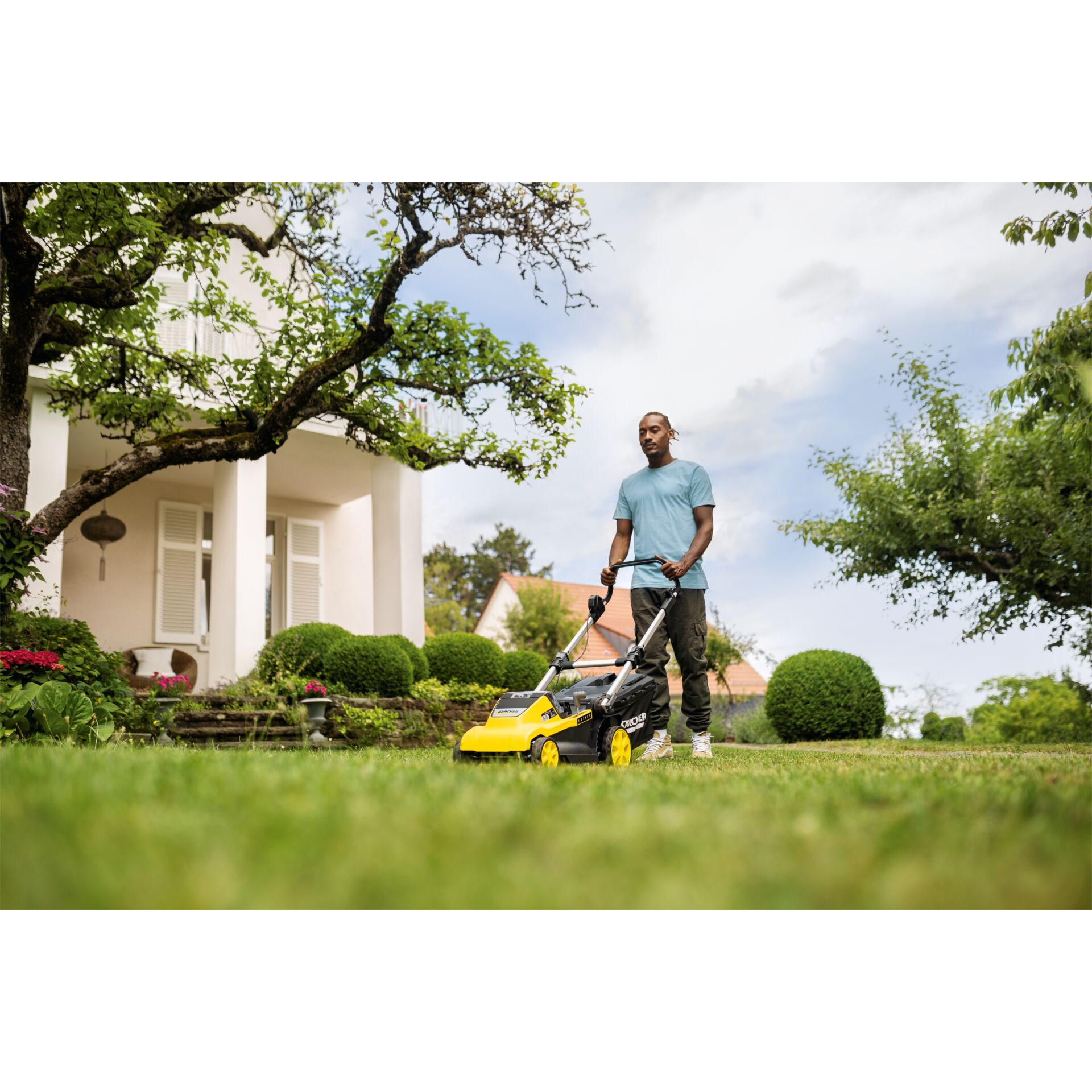 Gras, Rasen, Gerät, Rasenmäher, Rasen mähen