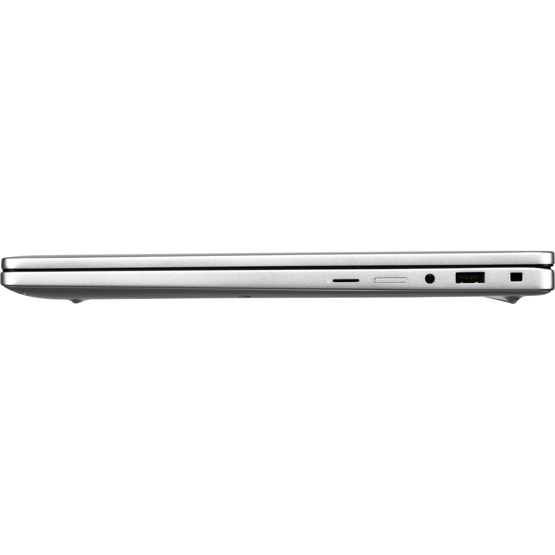Laptop, Silberfarben, Geschlossen, USB-Anschluss, SD-Kartenleser