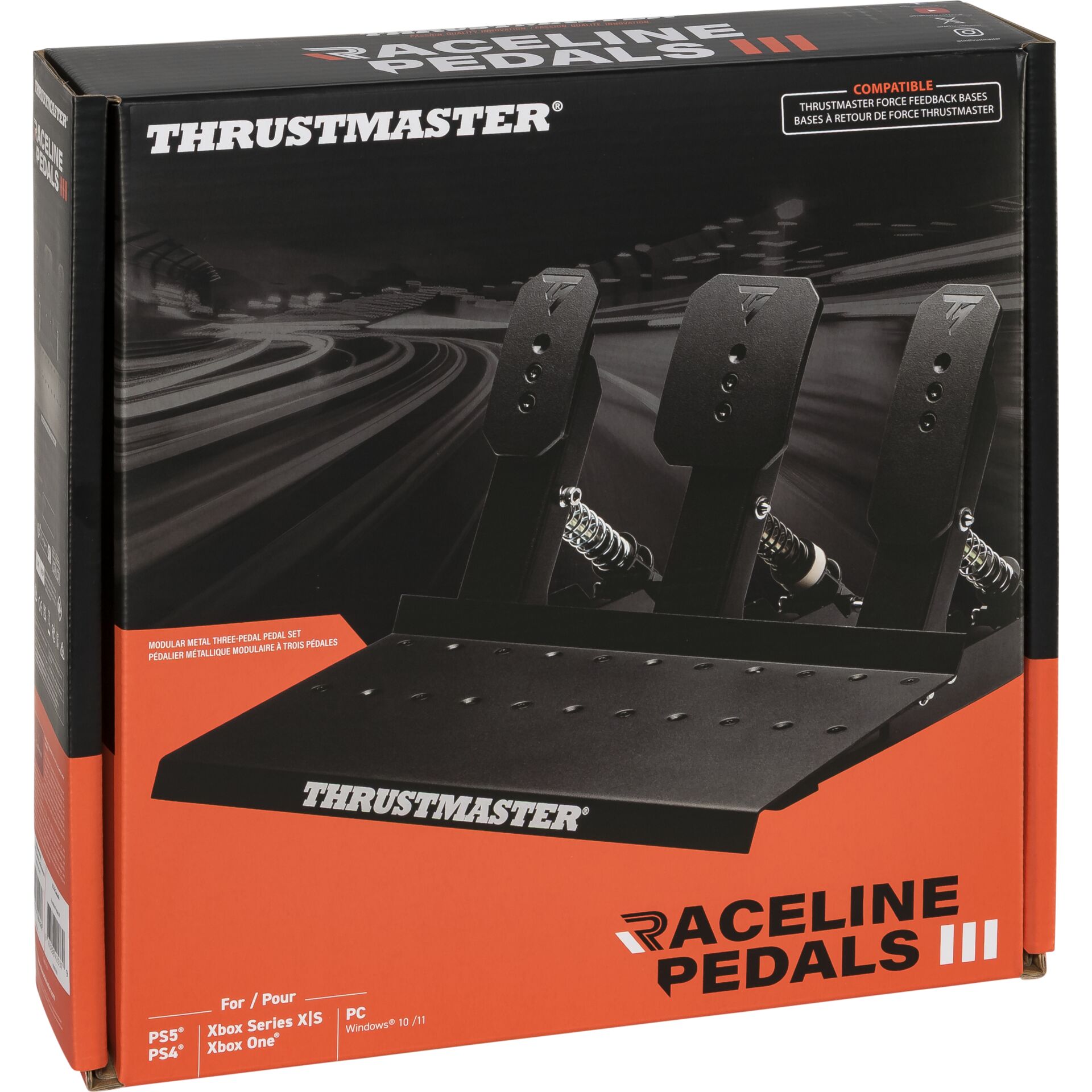 Pedalsatz, Raceline Pedals, Thrustmaster, Drei Pedale, Gaming Zubehör
