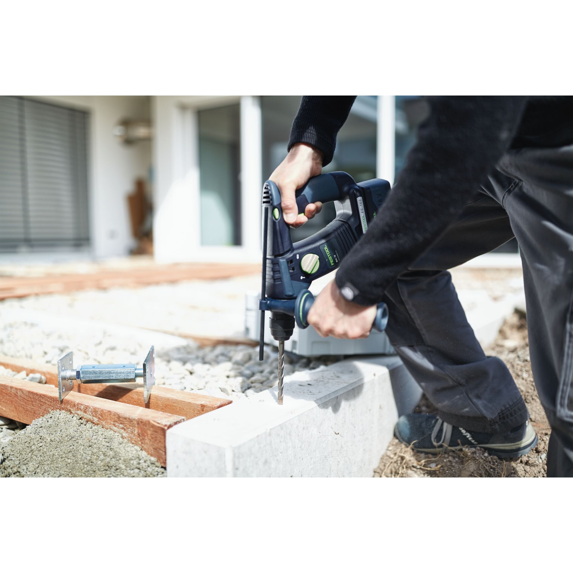 Baugewerbe, Gerät, Elektrische Bohrmaschine, Werkzeug, Hammer
