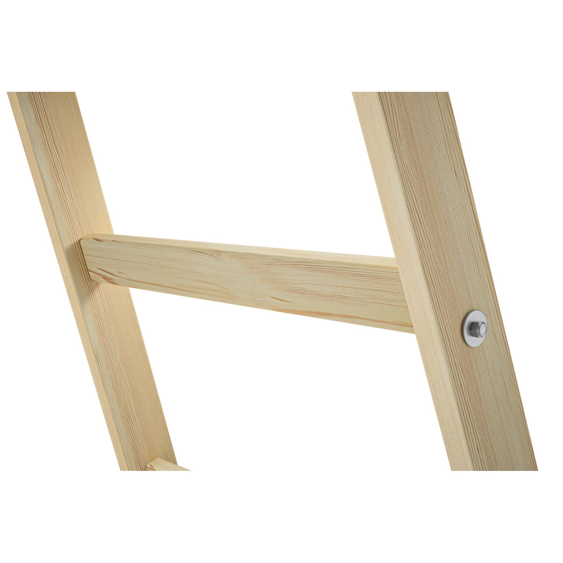 Holzleiter, Leiter, Holz, Holzstufen, Verbindungsschraube