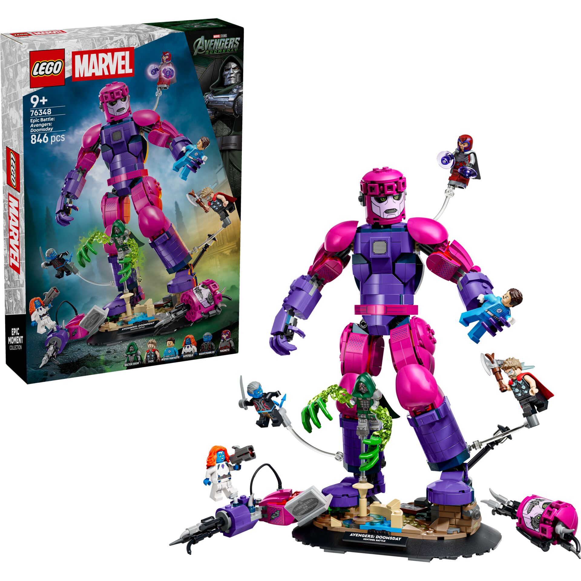 Lego, Marvel, Figur, Robot, Szene