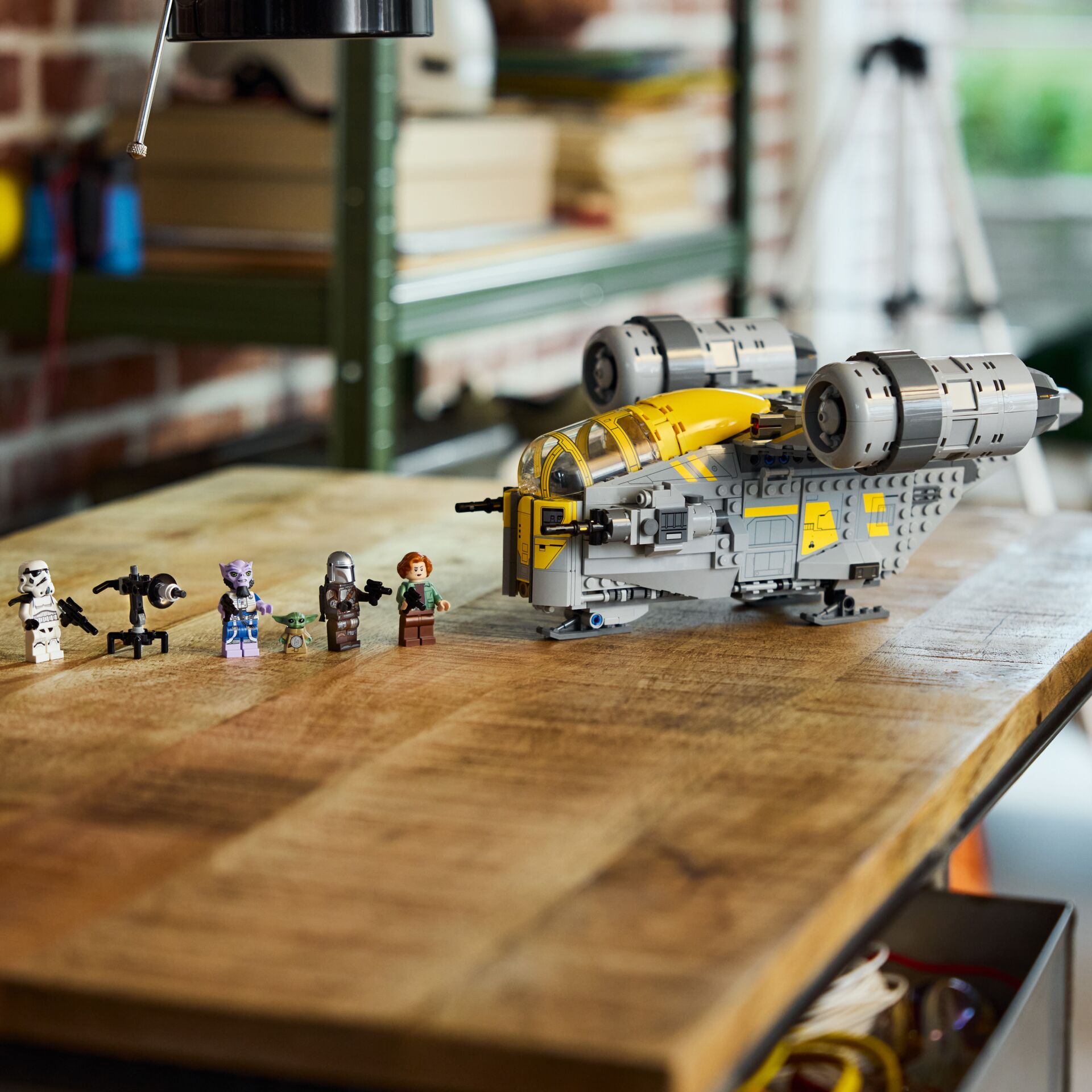 LEGO, Raumschiff, Star Wars, Minifiguren, Gelb, Grau