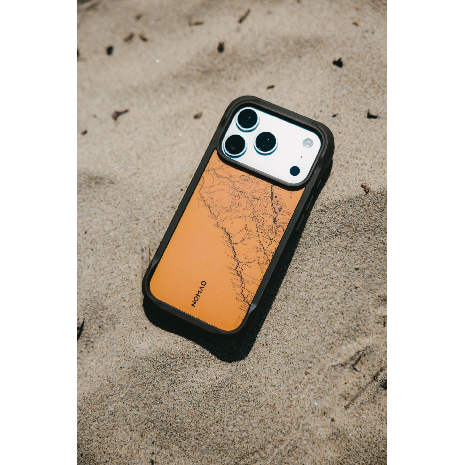Smartphone-Hülle, Orange Karte, Mobilzubehör, Schutzhülle, Sand Hintergrund