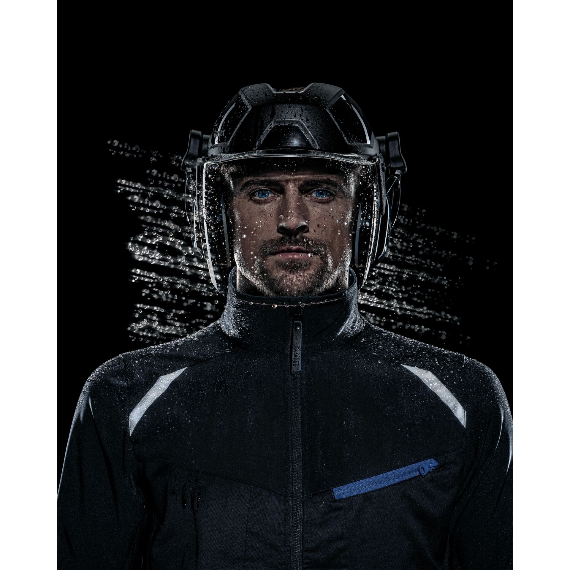 Person, Portrait, Helm, Mantel, Jacke