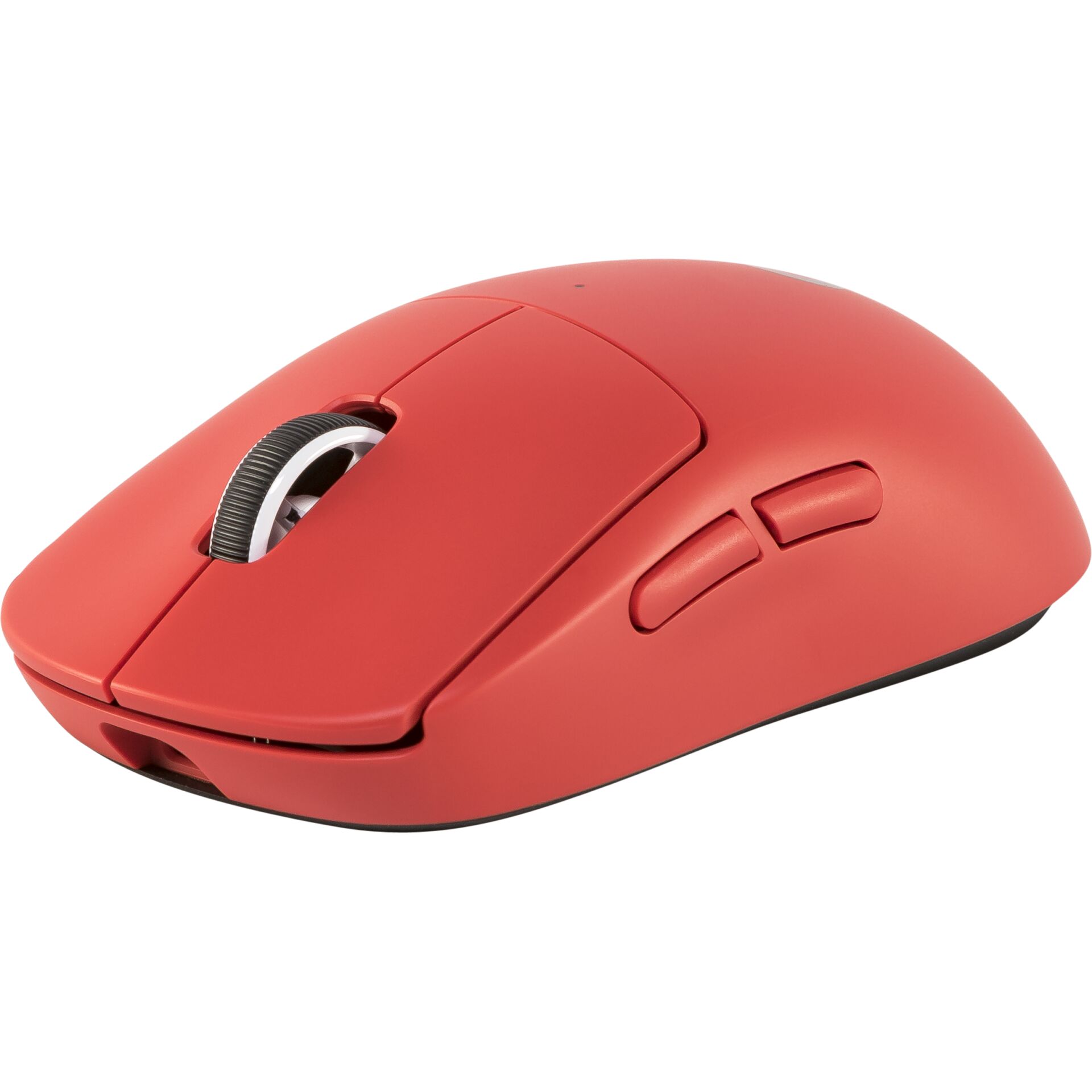 computer-mouse, wireless, red, scroll-wheel, two-button