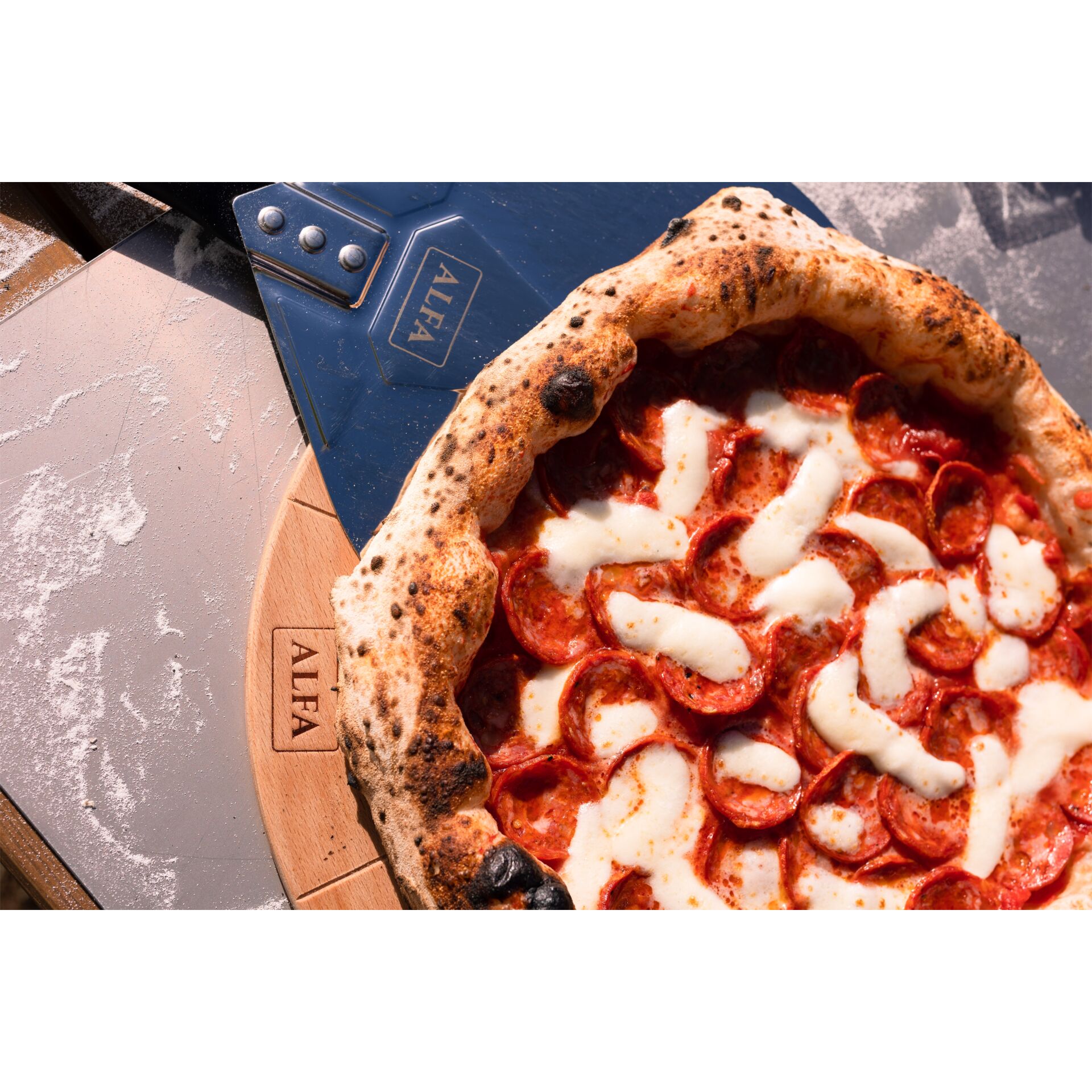 Essen, Pizza, Präsentation des Essens