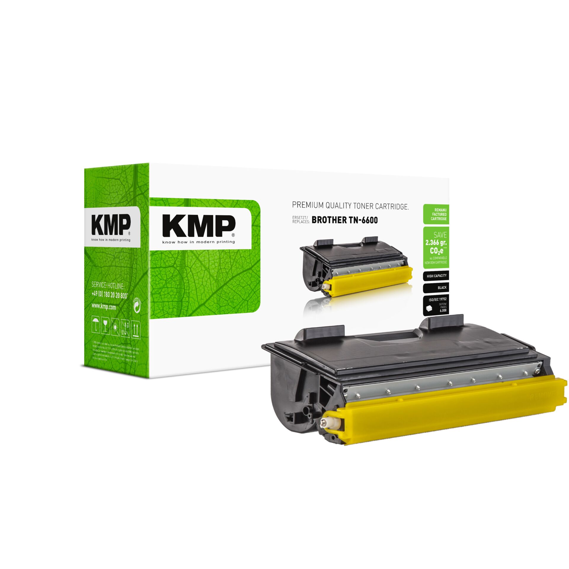 Computerausrüstung, Elektronik, Hardware, Adapter, Tonerpatrone, Druckerzubehör, Gelber Toner, CT2020, KMP Patrone