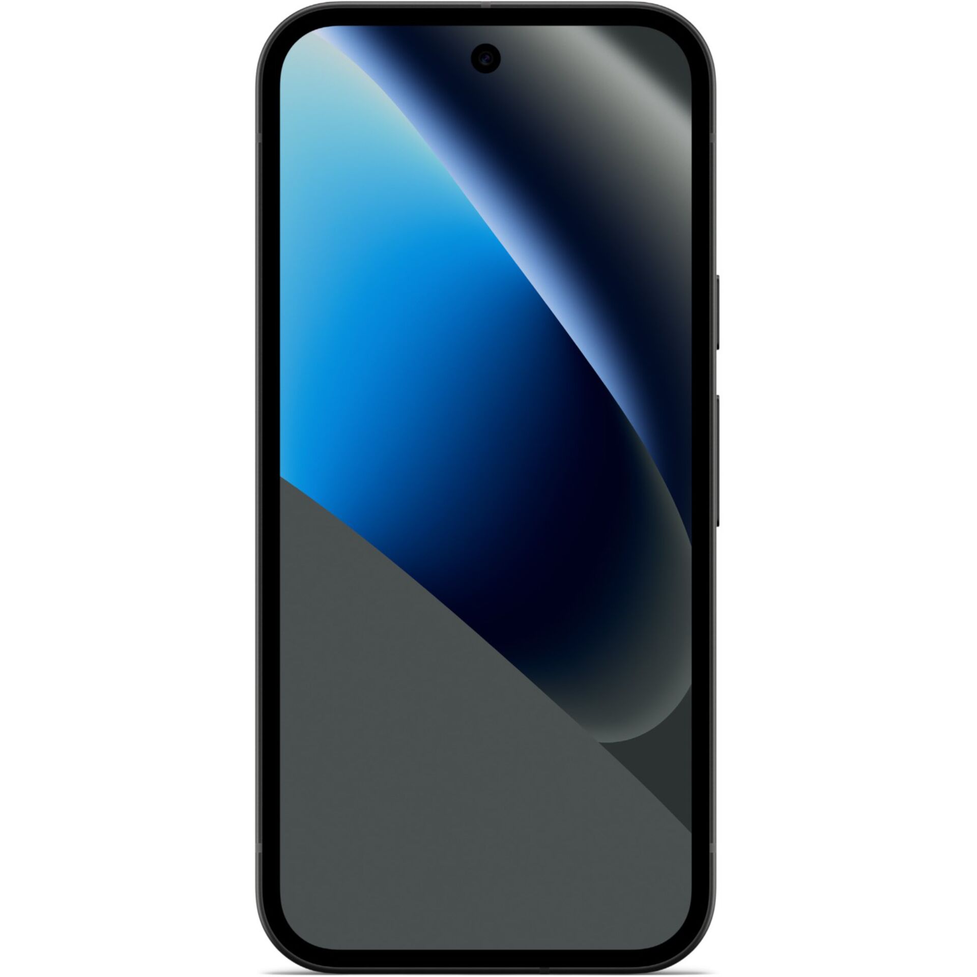 smartphone, schwarz, randloses display, notchlos, frontkamera
