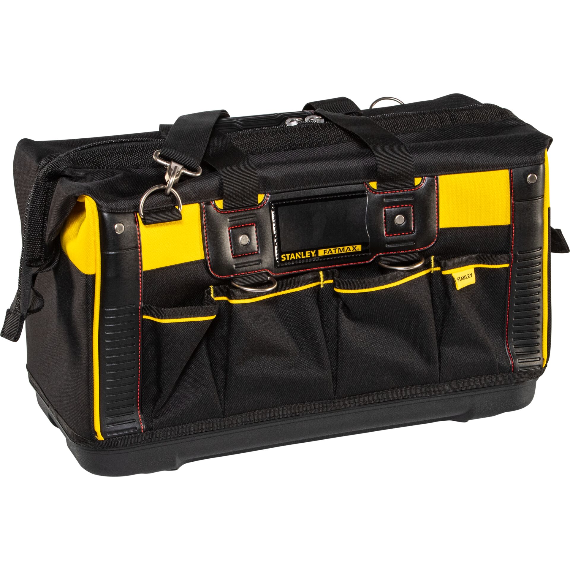 Werkzeugtasche, Werkzeugkoffer, Gelbe Akzente, Tragegriff, Reißverschlusstasche