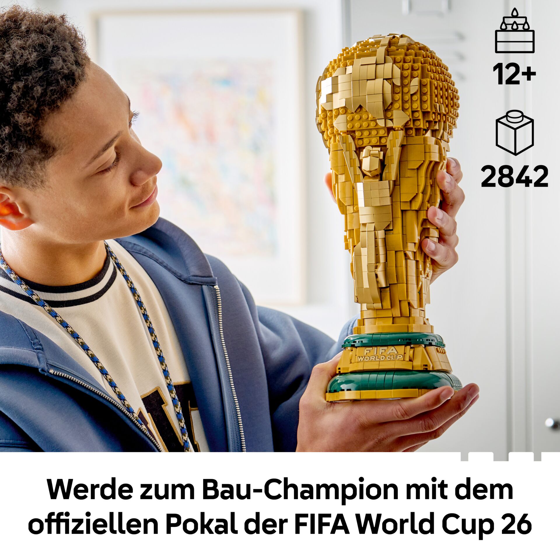 lego, trophäe, statue, bau-champion, fifa world cup