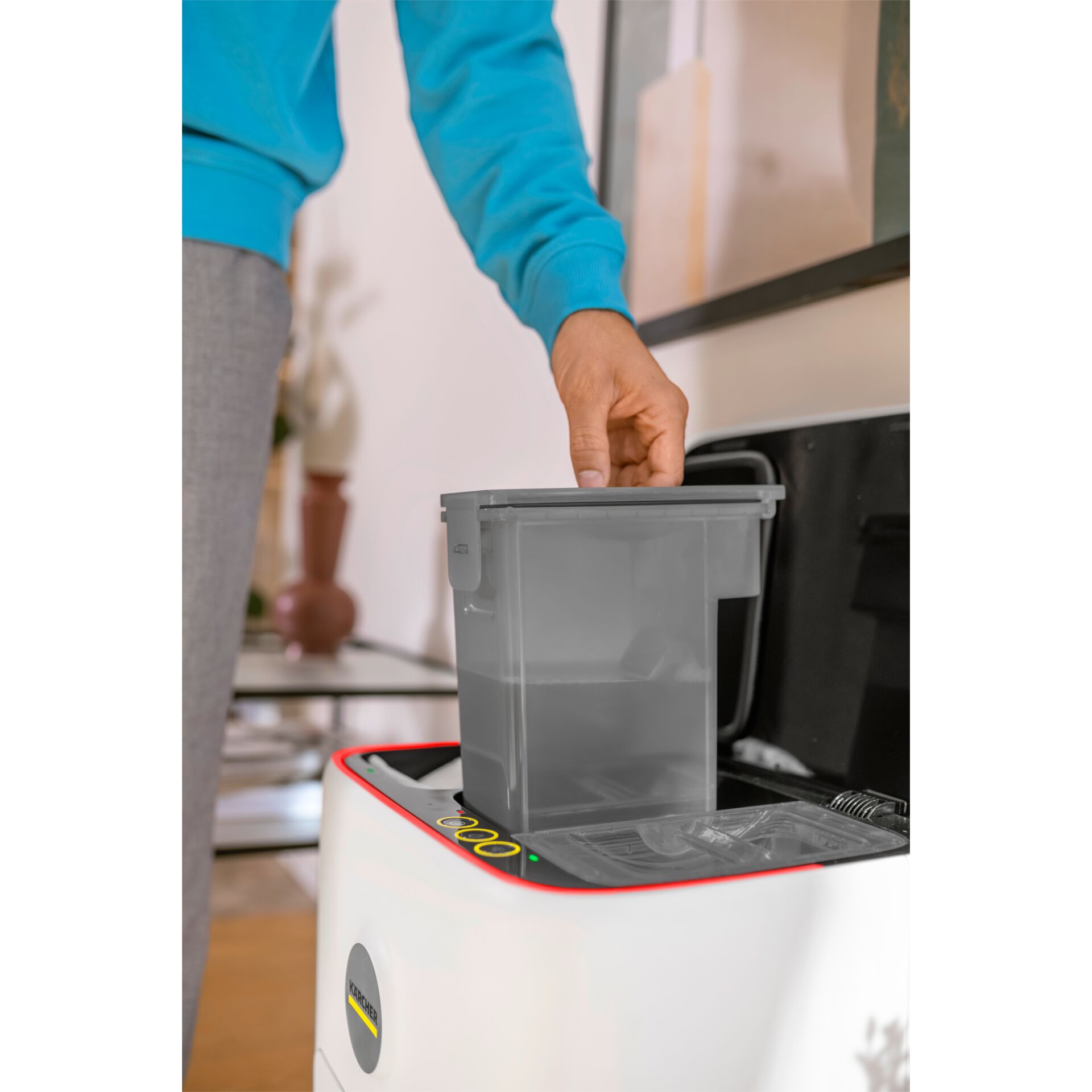 Kühlschrankbehälter, Aufbewahrungsbox, Plastikbox, Küchenbehälter, Transparenter Behälter, Kunststoffbehälter, Abfallsystem, Schublade, grau, Laborbehälter