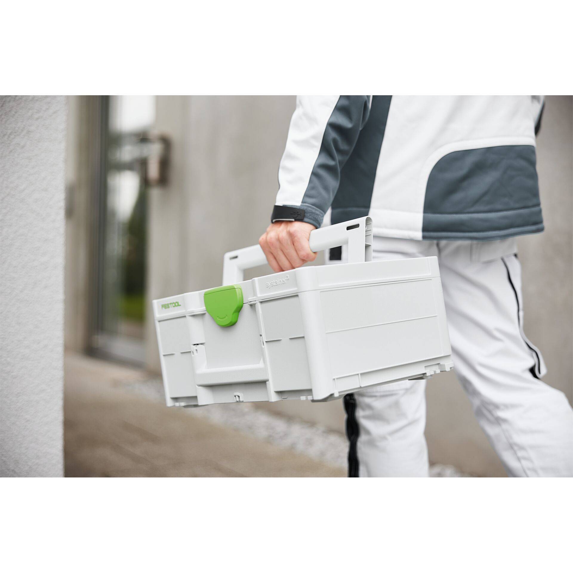 Kiste, Person, Gehen