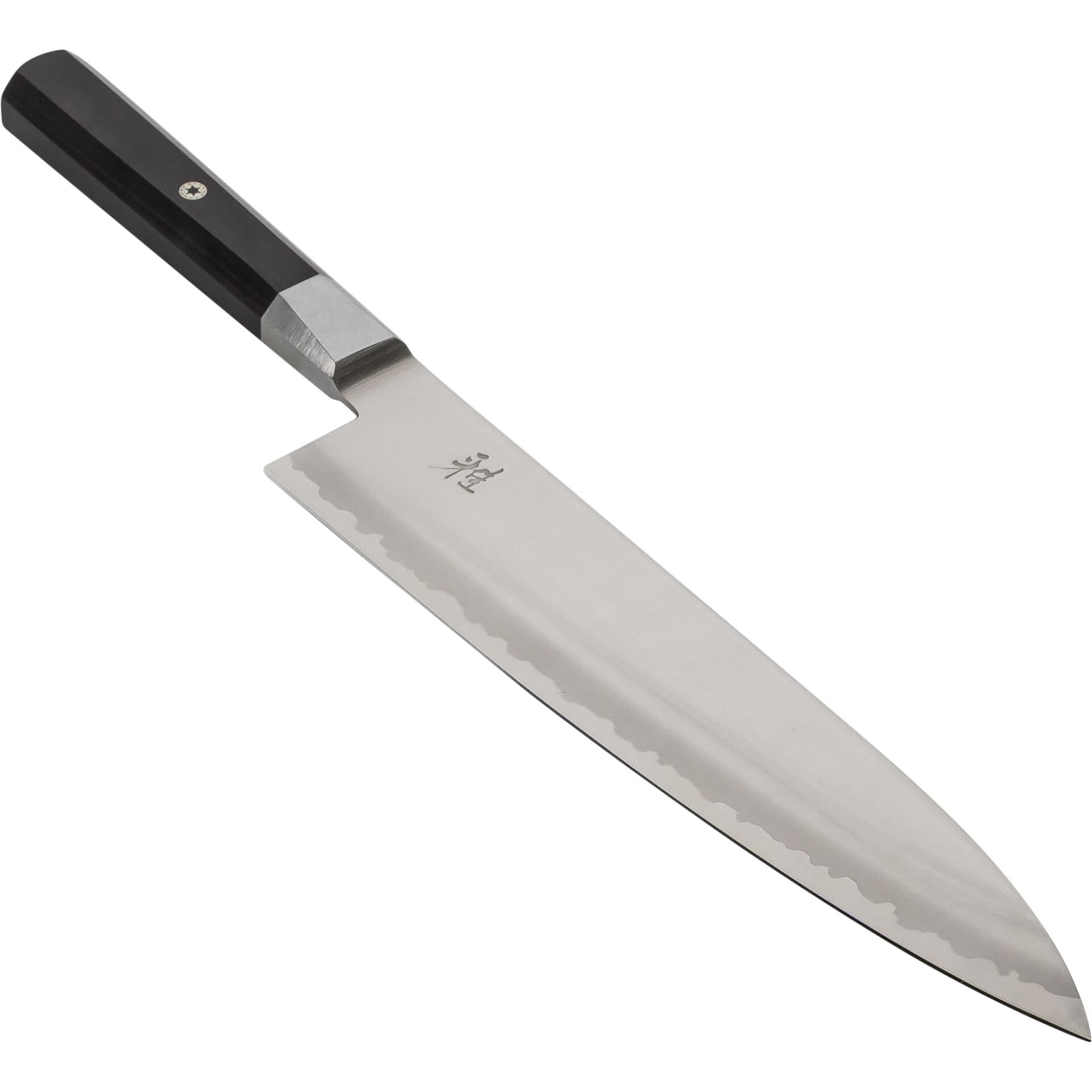 Santoku, Chef knife, Stainless steel blade, Wooden handle, Japanese knife