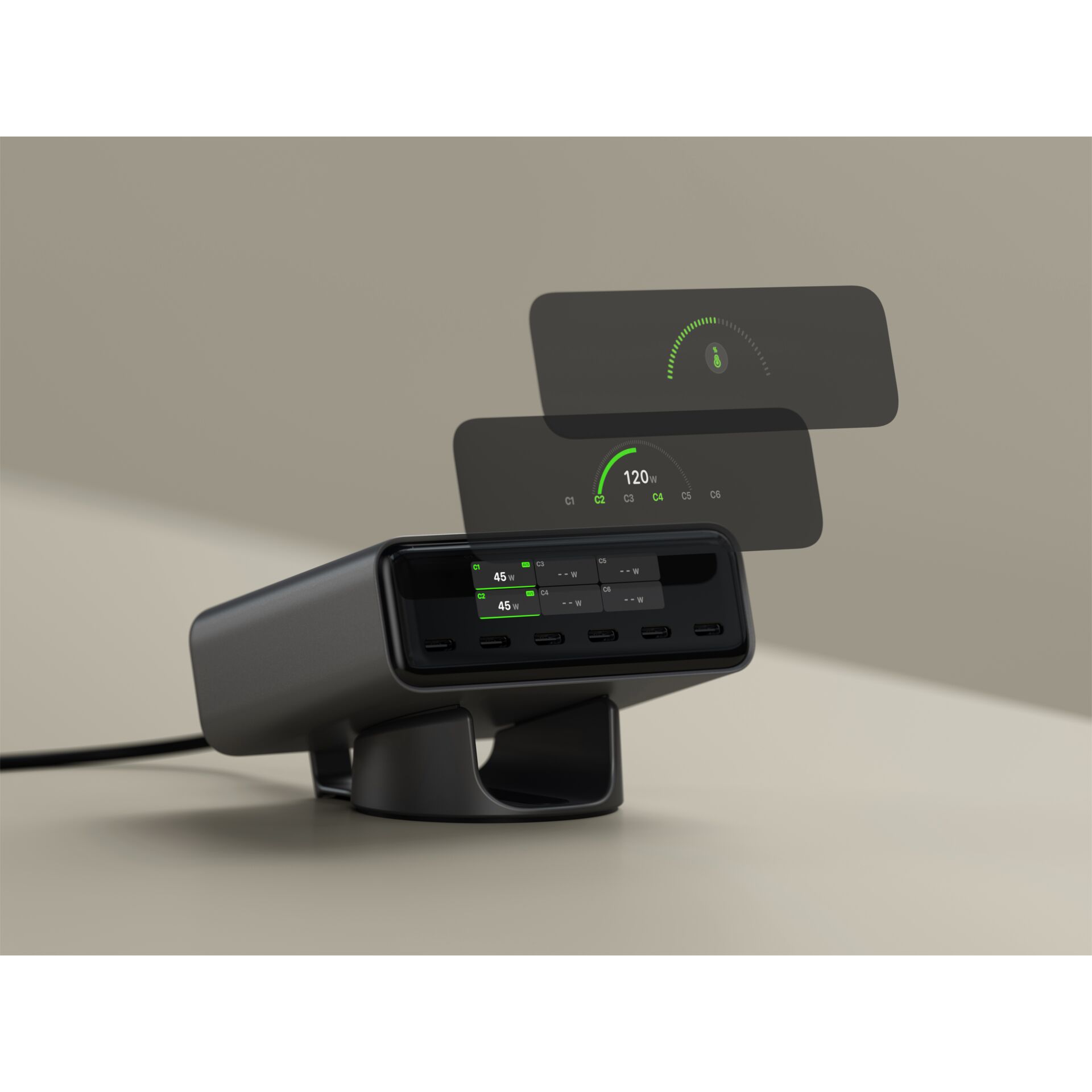 Laderampe, Ladegerät, USB-C, Anschluss, Docking-Staende