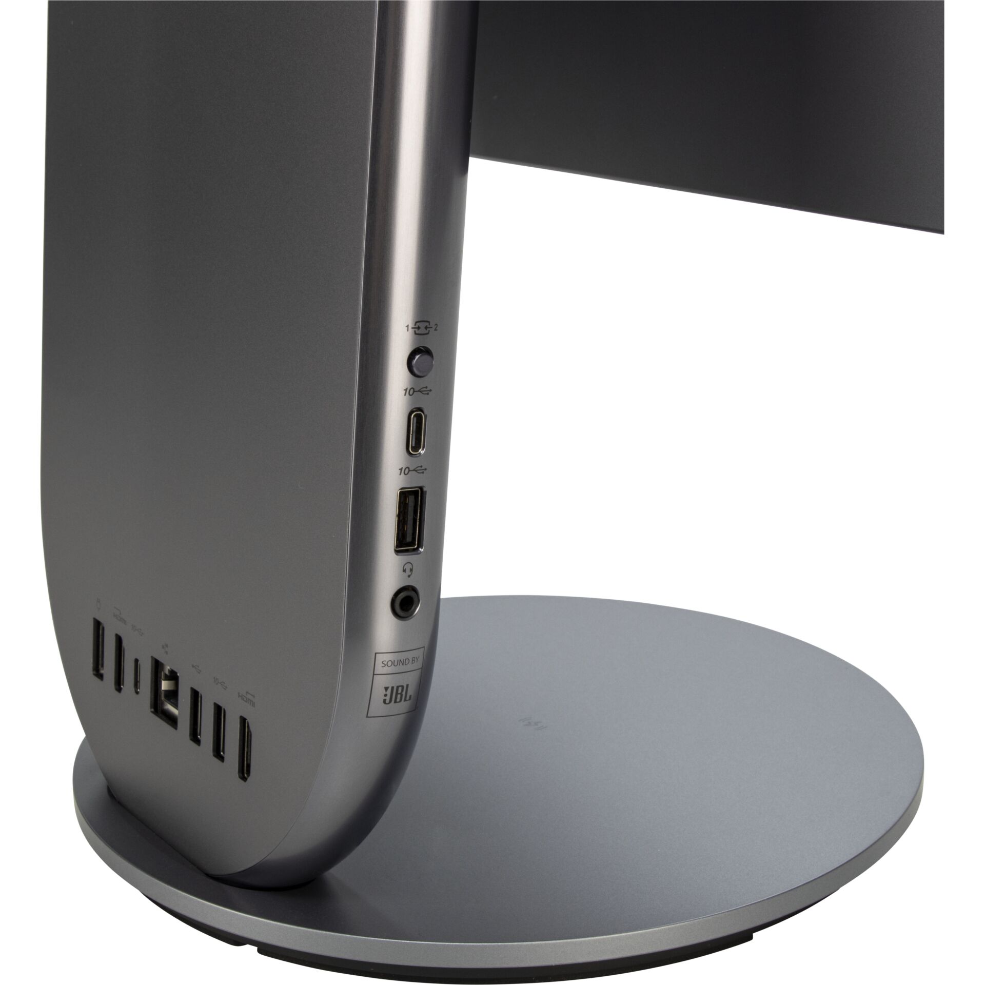 Monitore, USB-C, HDMI, Kopfhöreranschluss, JBL Lautsprecher