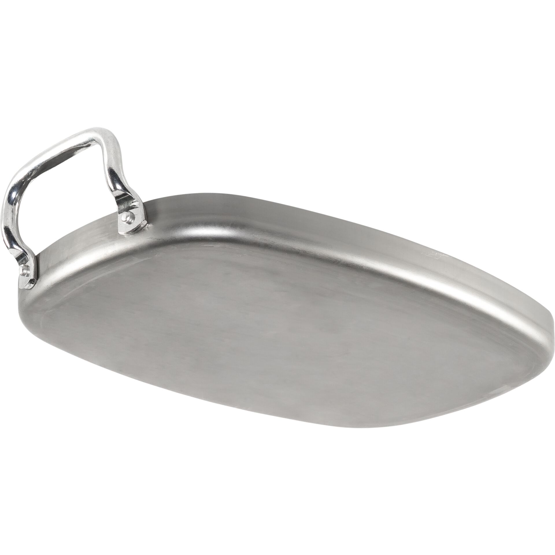Teller, Pfannenteller, Edelstahl, Rund, Haken