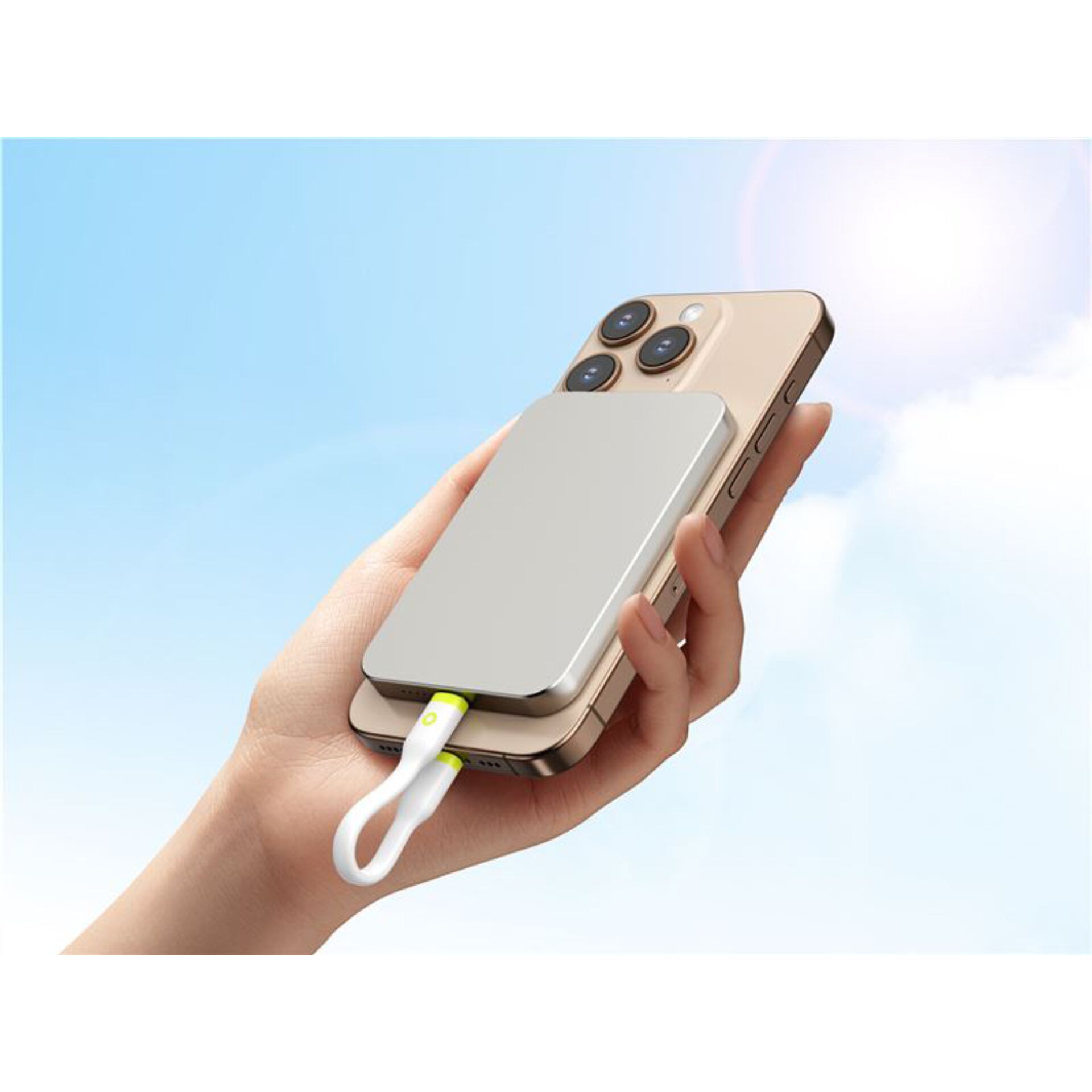 magnetisches Ladegerät, kabelladegerät, telefonzubehör, iPhone, USB-C highlight
