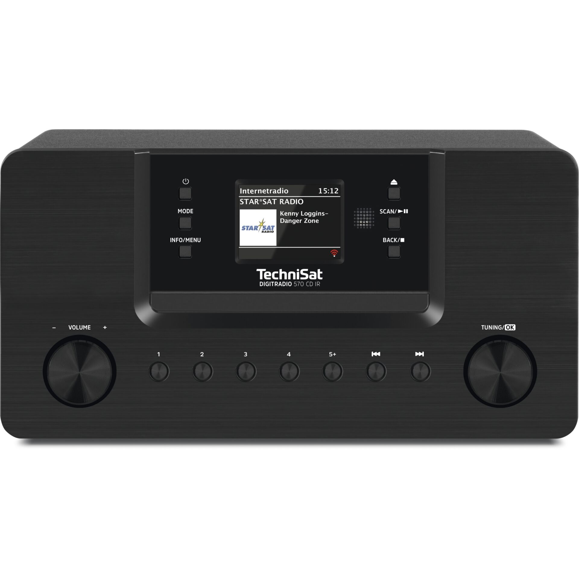 radio, stereo, digitaler Empfänger, CD-Player, schwarz