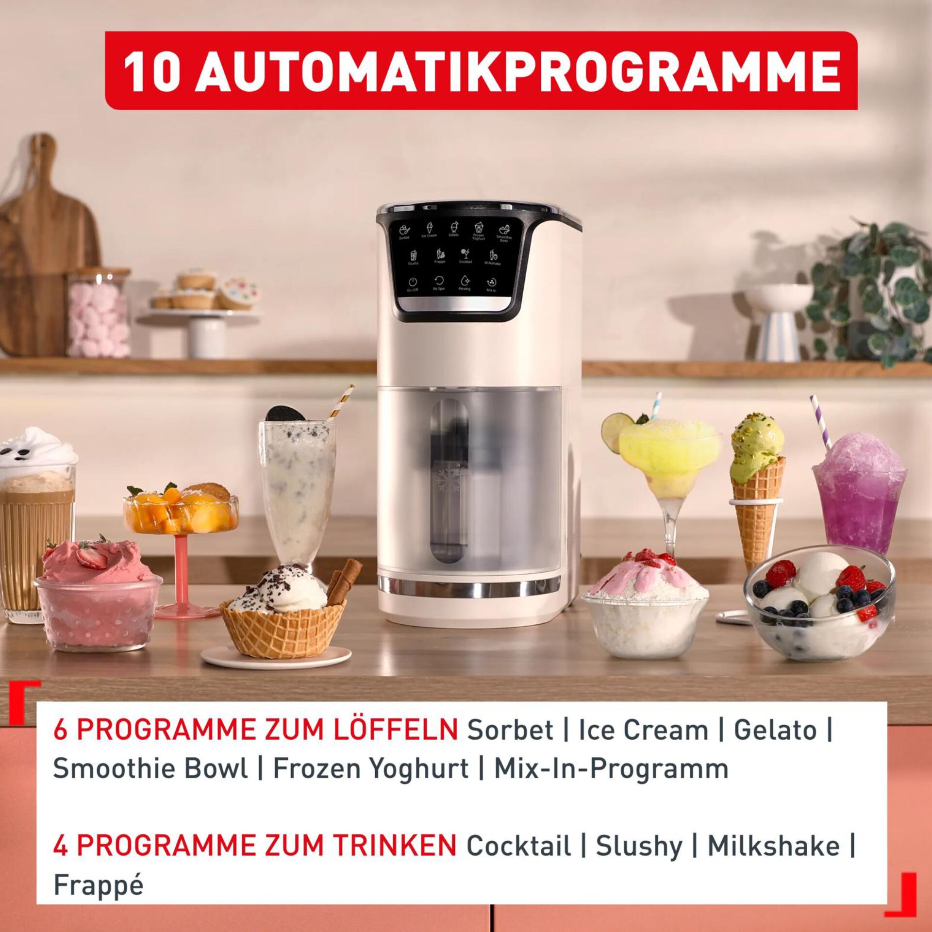 Kaffeemaschine, Barista-Automat, Silberfarben, Touchscreen-Display, Kompaktes Gerät