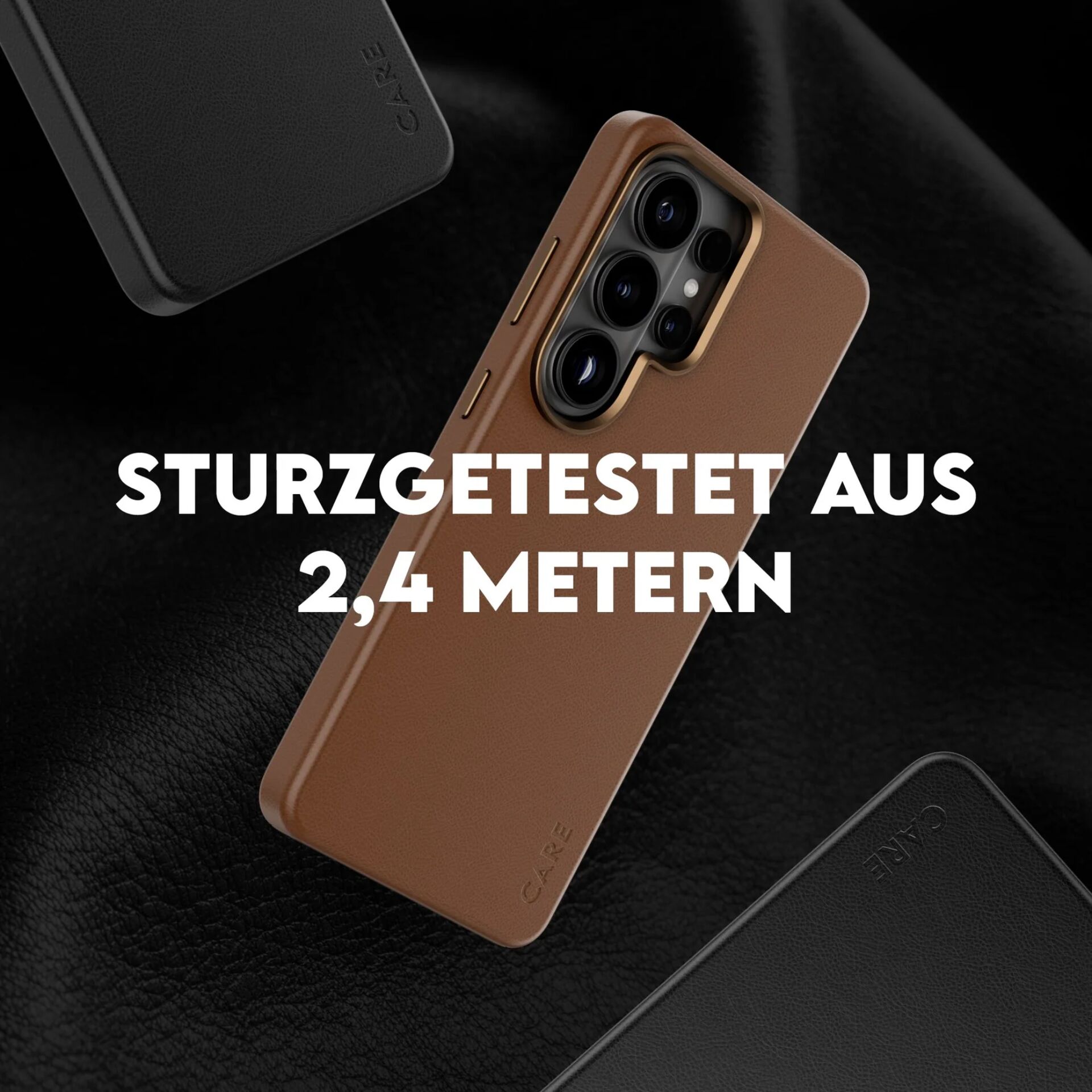 hülle, case, smartphone, braun, multikamera