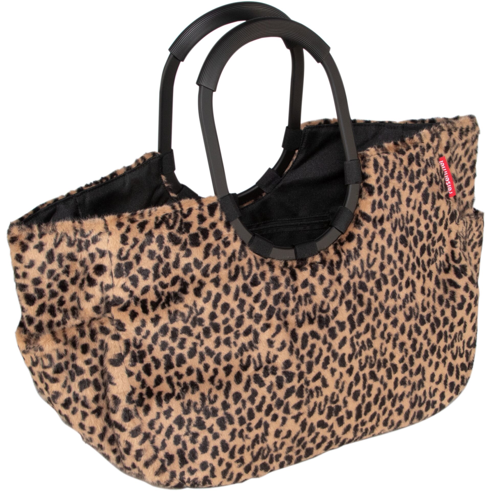 Tasche, Leoparden-Muster, Tote, Kunstleder, Duo-Griff