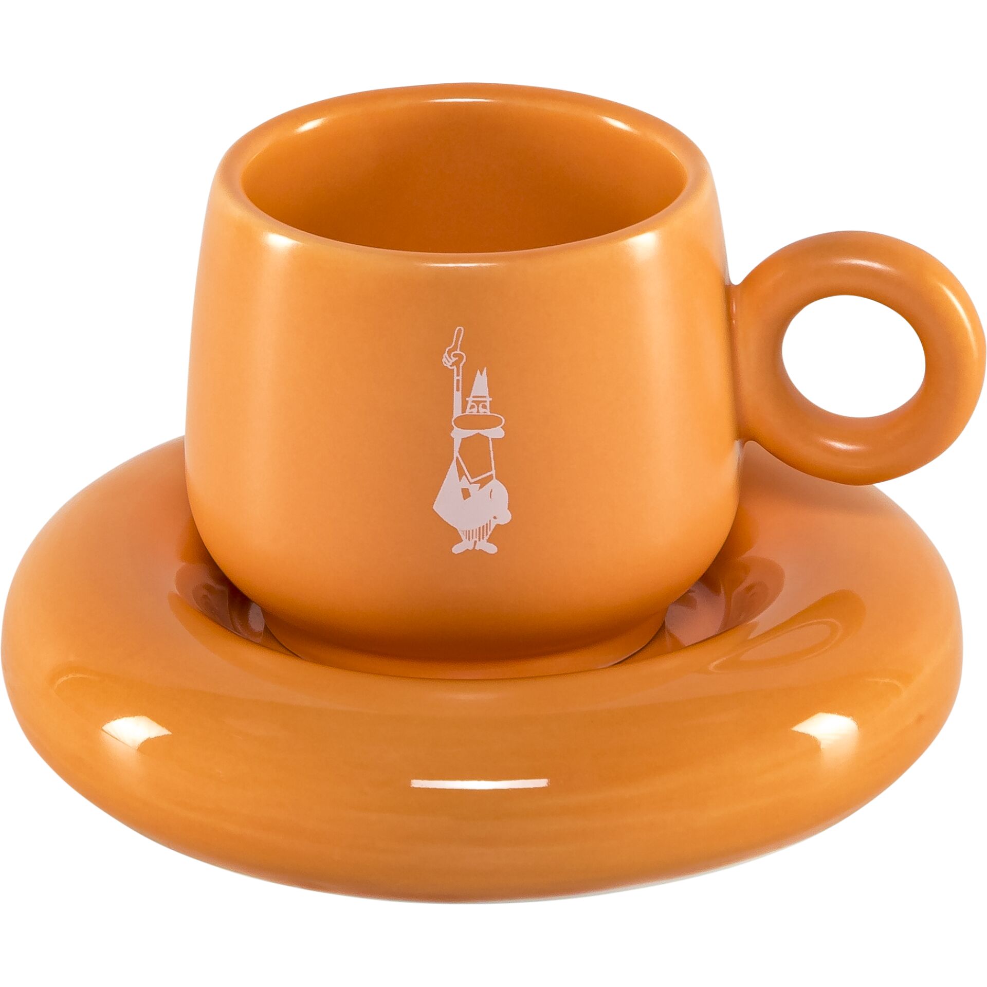 kaffeebecher, tasse, orange, keramik, griff