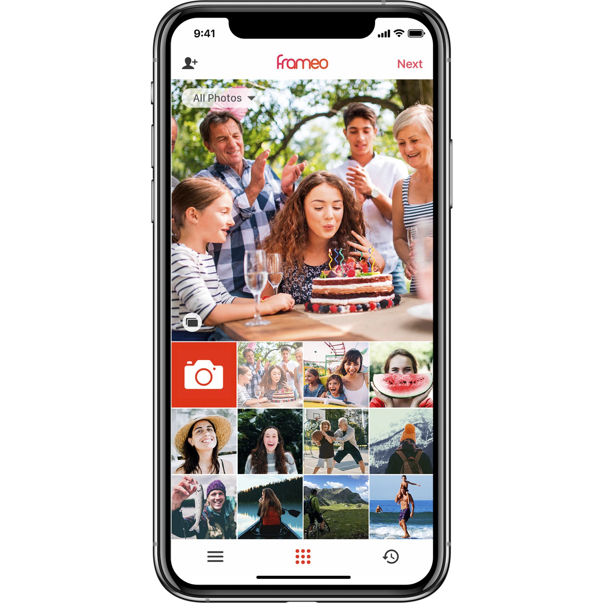 Telefon, Handy, Geburtstagstorte, Person, Frau