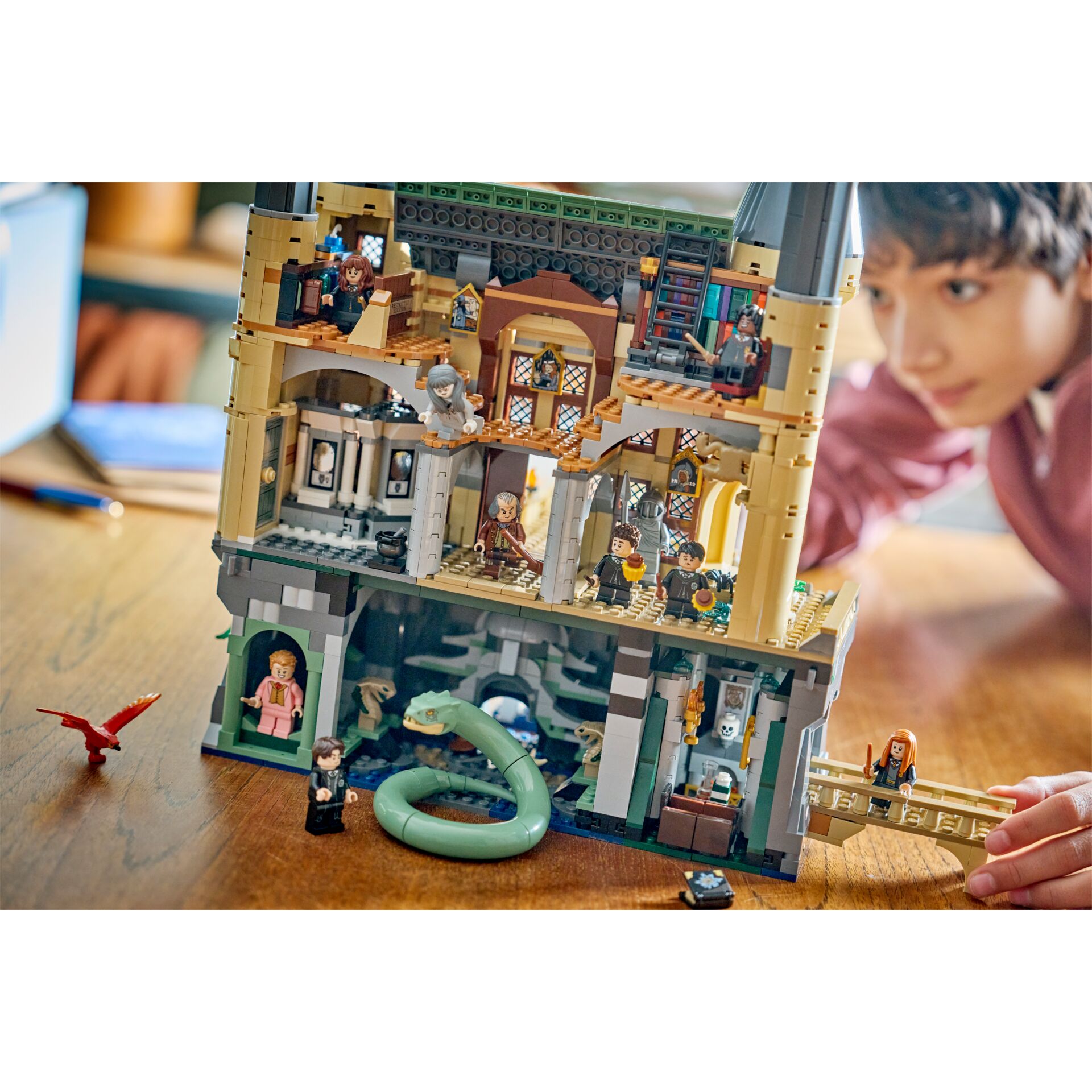 Lego, Burg, Drachen, Minifiguren, Kinder Spielzeug