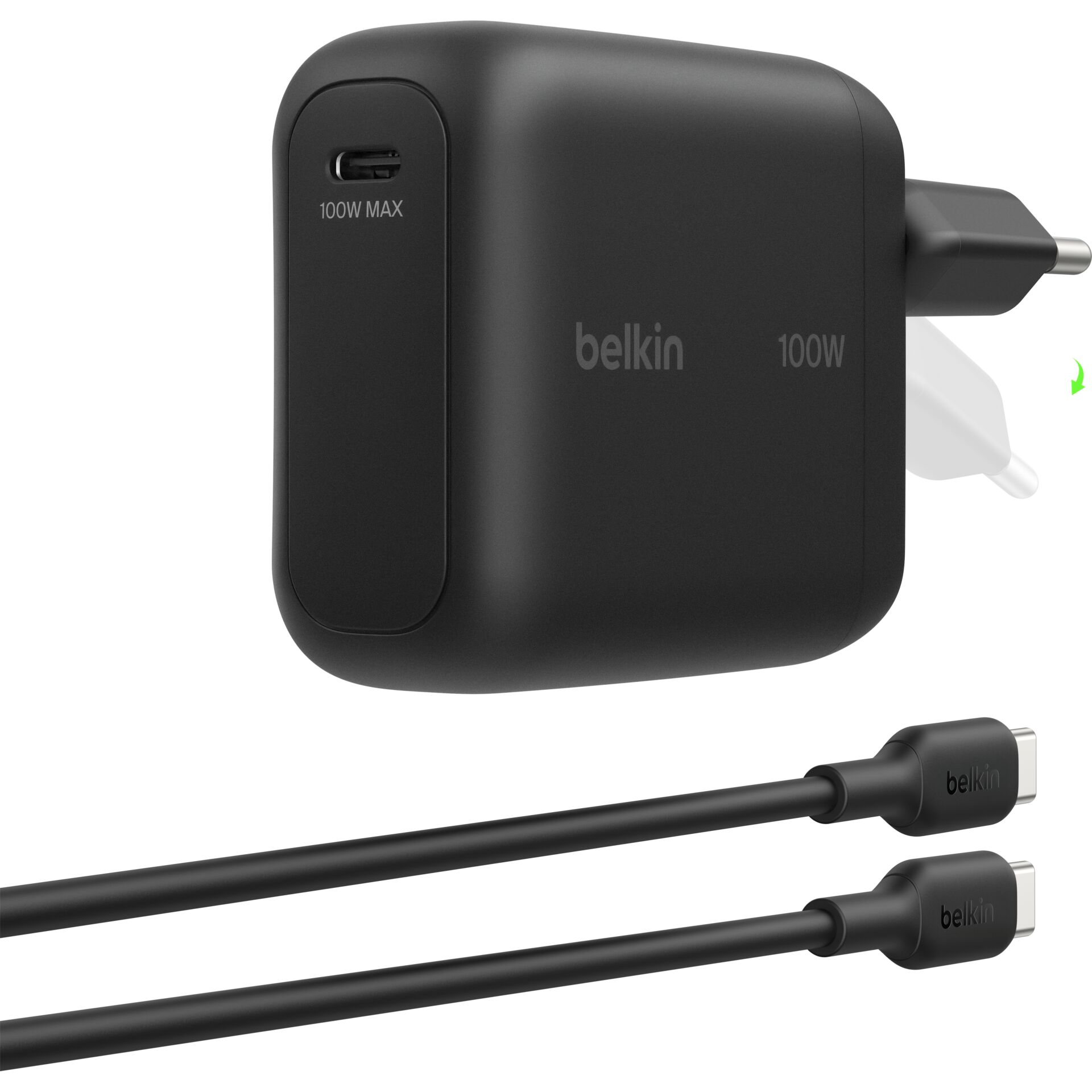 Ladegerät, USB-C, 100W, Sandwich-Adapter, geschmeidiges Gehäuse