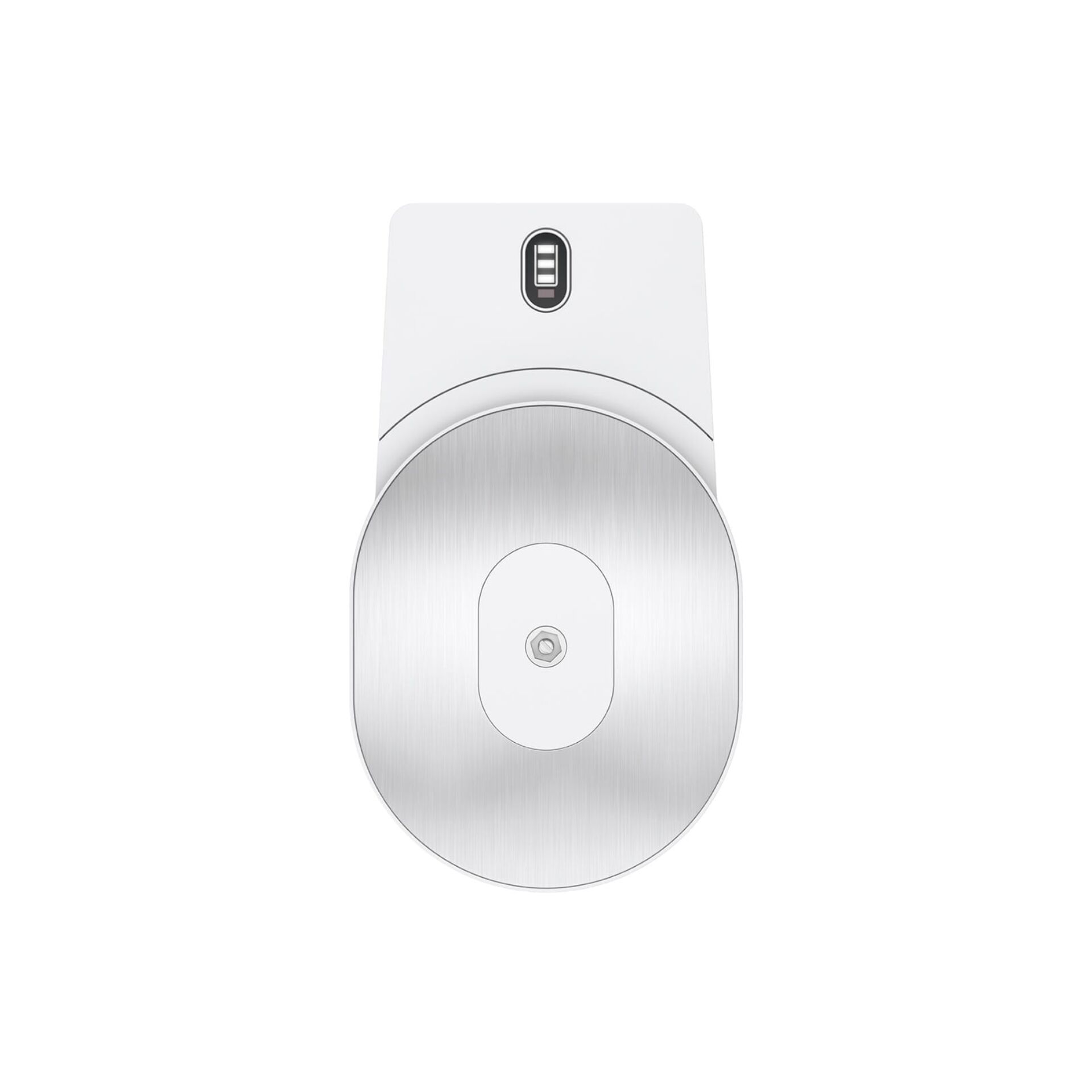 Türstopper, Raddrehstopp, gebürstetes Metall, Silber, Montageplatte